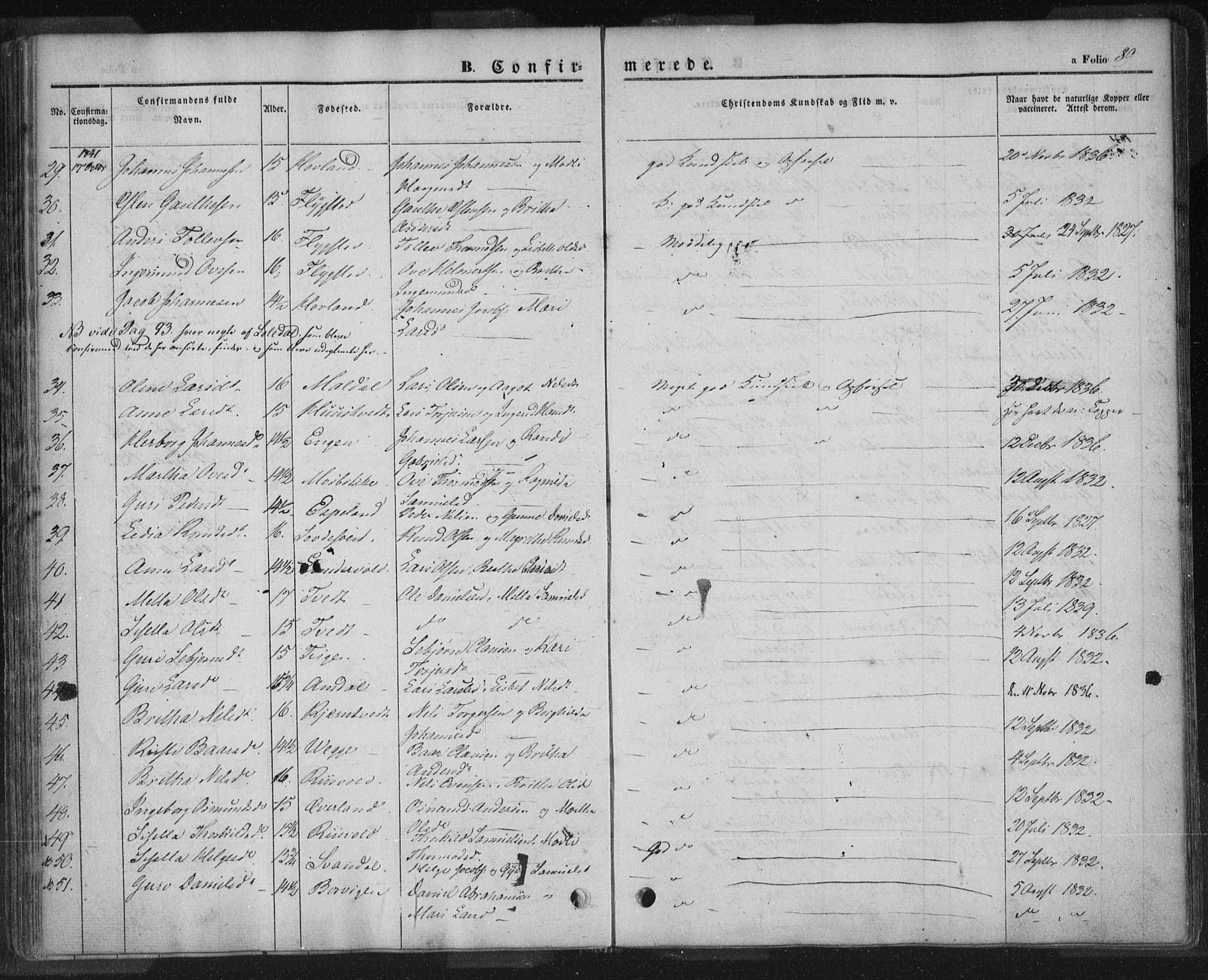 Sand sokneprestkontor, AV/SAST-A-101848/01/III/L0002: Parish register (official) no. A 2, 1838-1859, p. 89