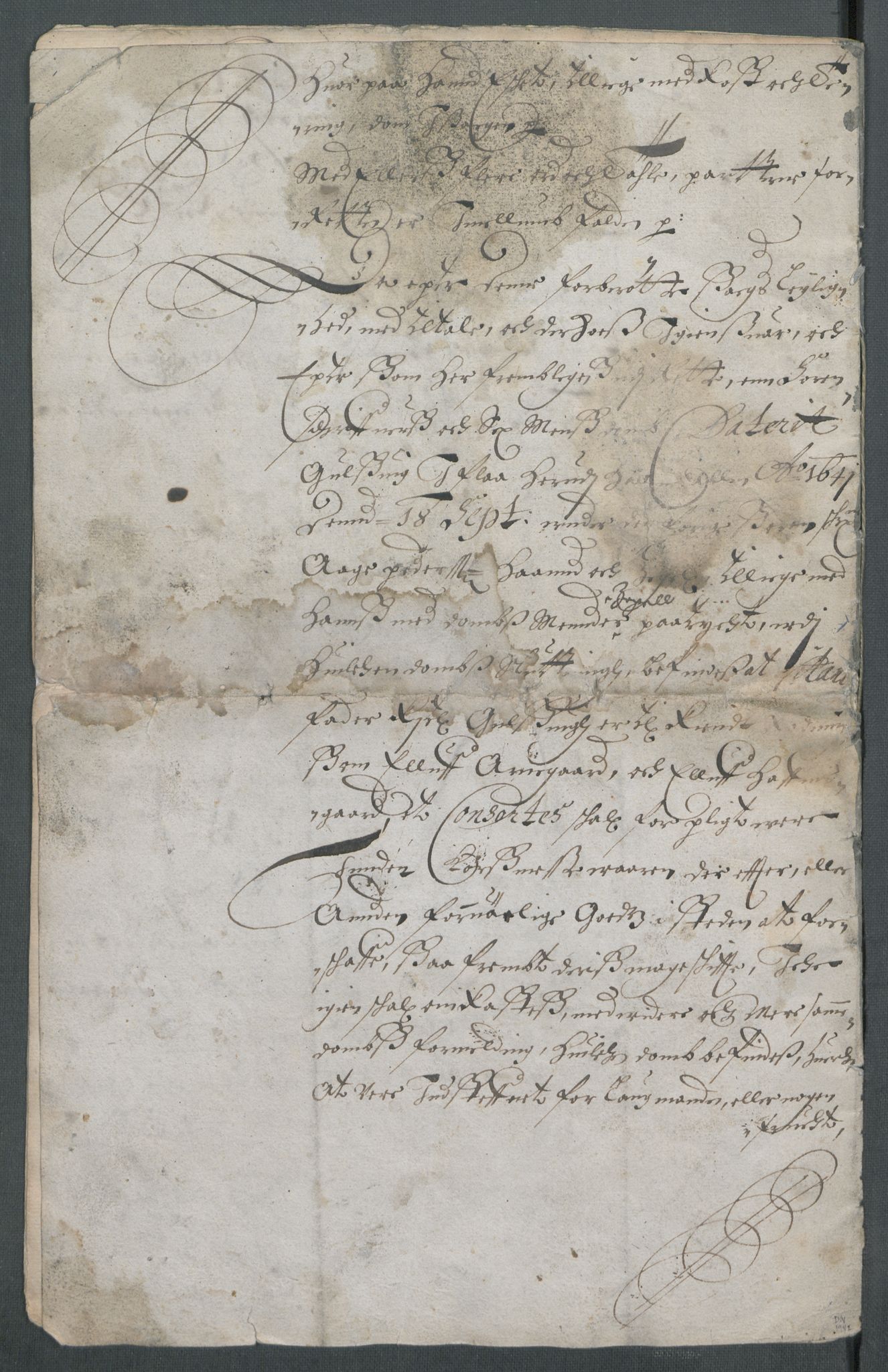 Riksarkivets diplomsamling, AV/RA-EA-5965/F02/L0169: Dokumenter, 1661-1663, p. 255