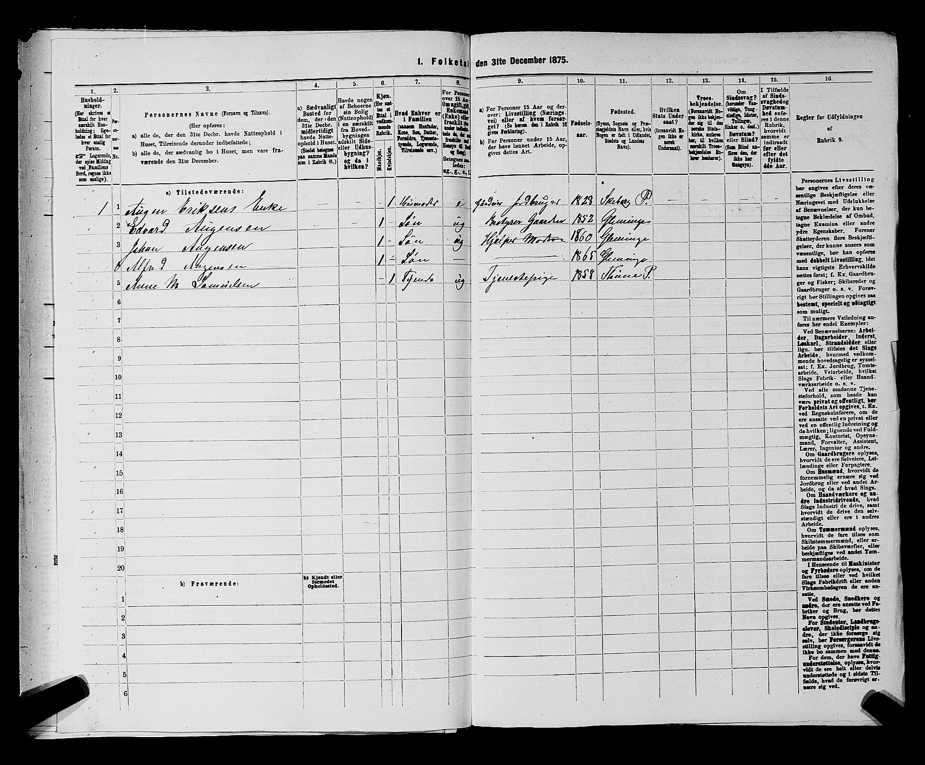 RA, 1875 census for 0132L Fredrikstad/Glemmen, 1875, p. 241