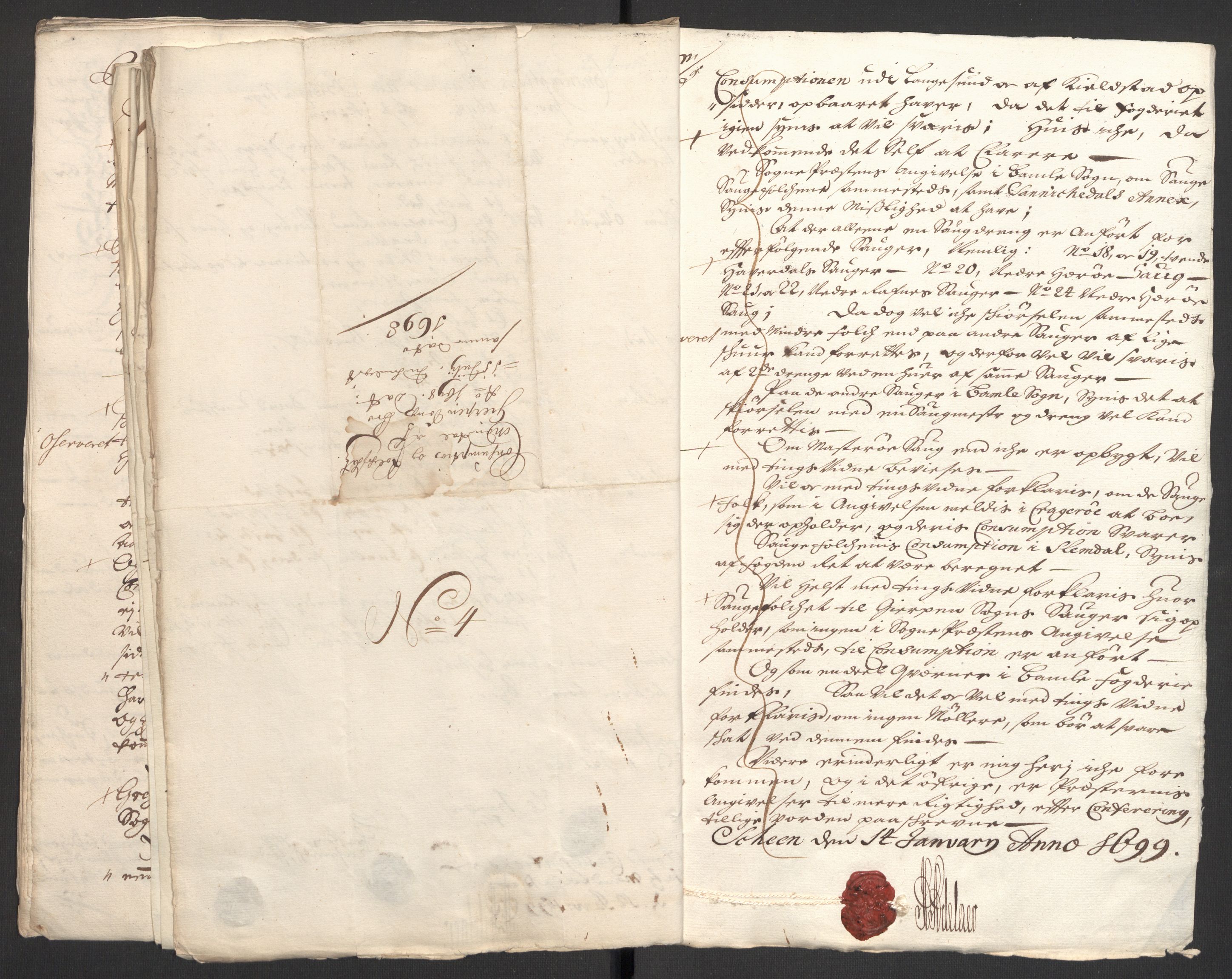 Rentekammeret inntil 1814, Reviderte regnskaper, Fogderegnskap, RA/EA-4092/R36/L2099: Fogderegnskap Øvre og Nedre Telemark og Bamble, 1698, p. 192