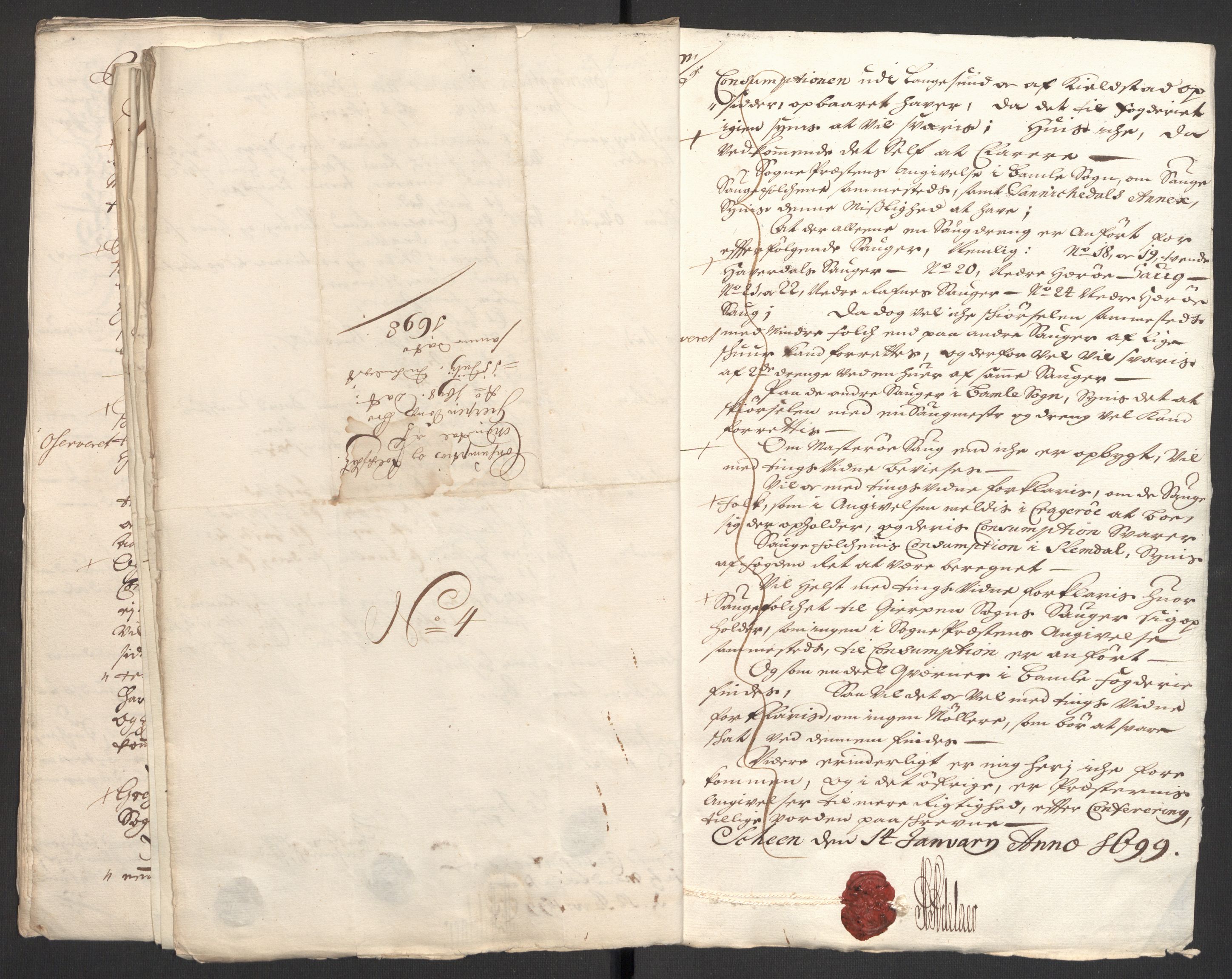 Rentekammeret inntil 1814, Reviderte regnskaper, Fogderegnskap, AV/RA-EA-4092/R36/L2099: Fogderegnskap Øvre og Nedre Telemark og Bamble, 1698, p. 192