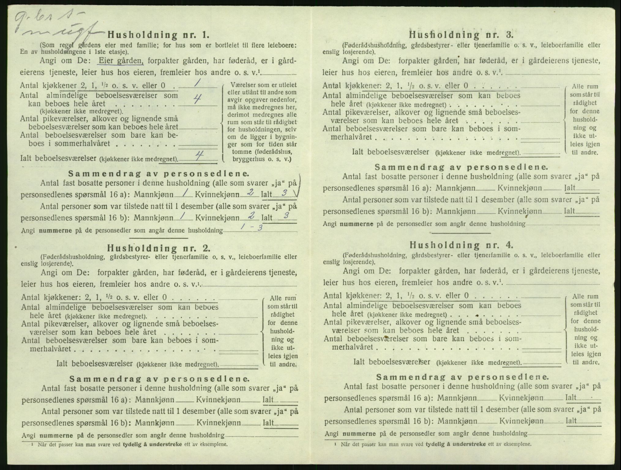 SAK, 1920 census for Froland, 1920, p. 754