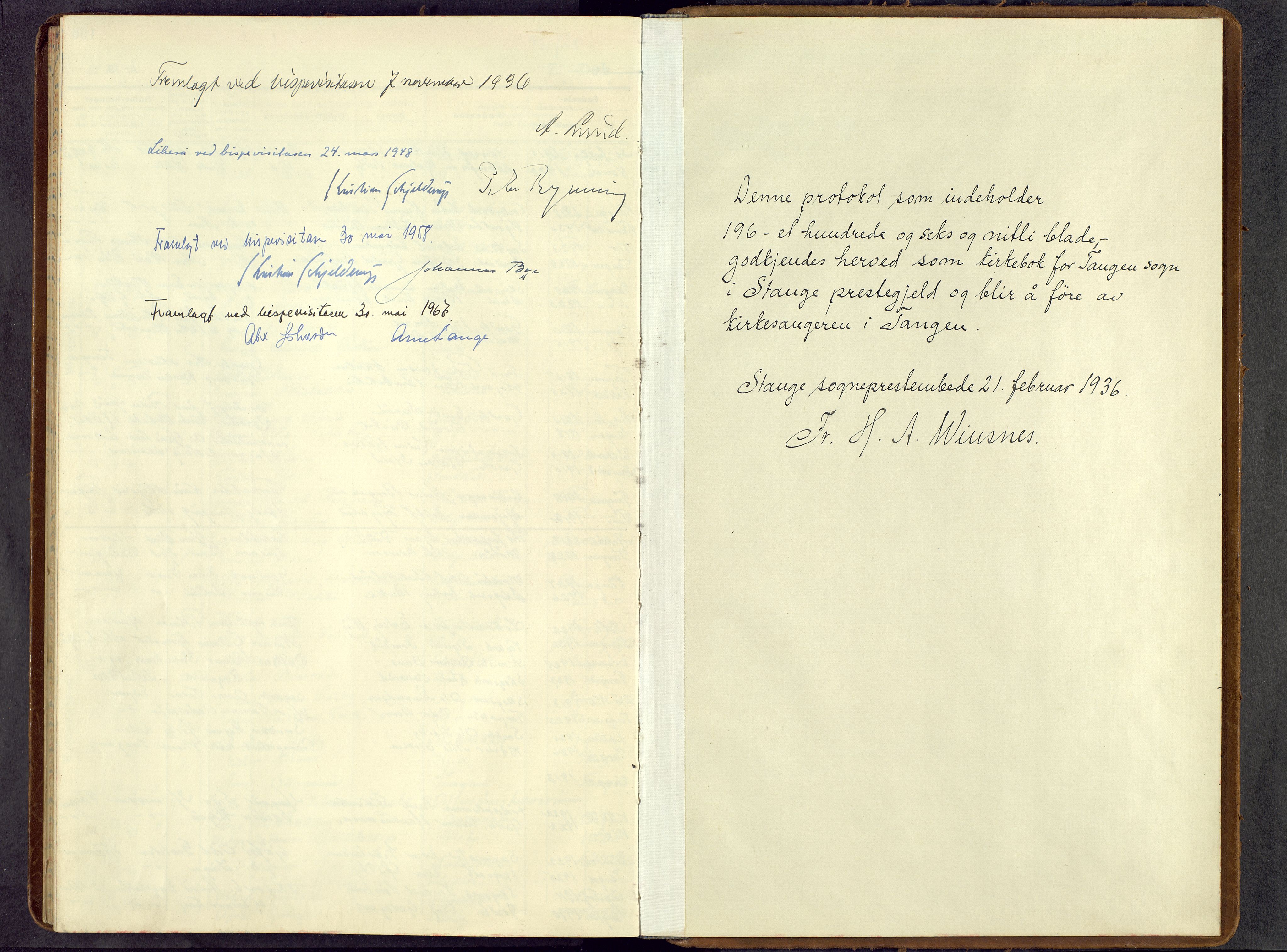 Stange prestekontor, SAH/PREST-002/L/L0021: Parish register (copy) no. 21, 1937-1962
