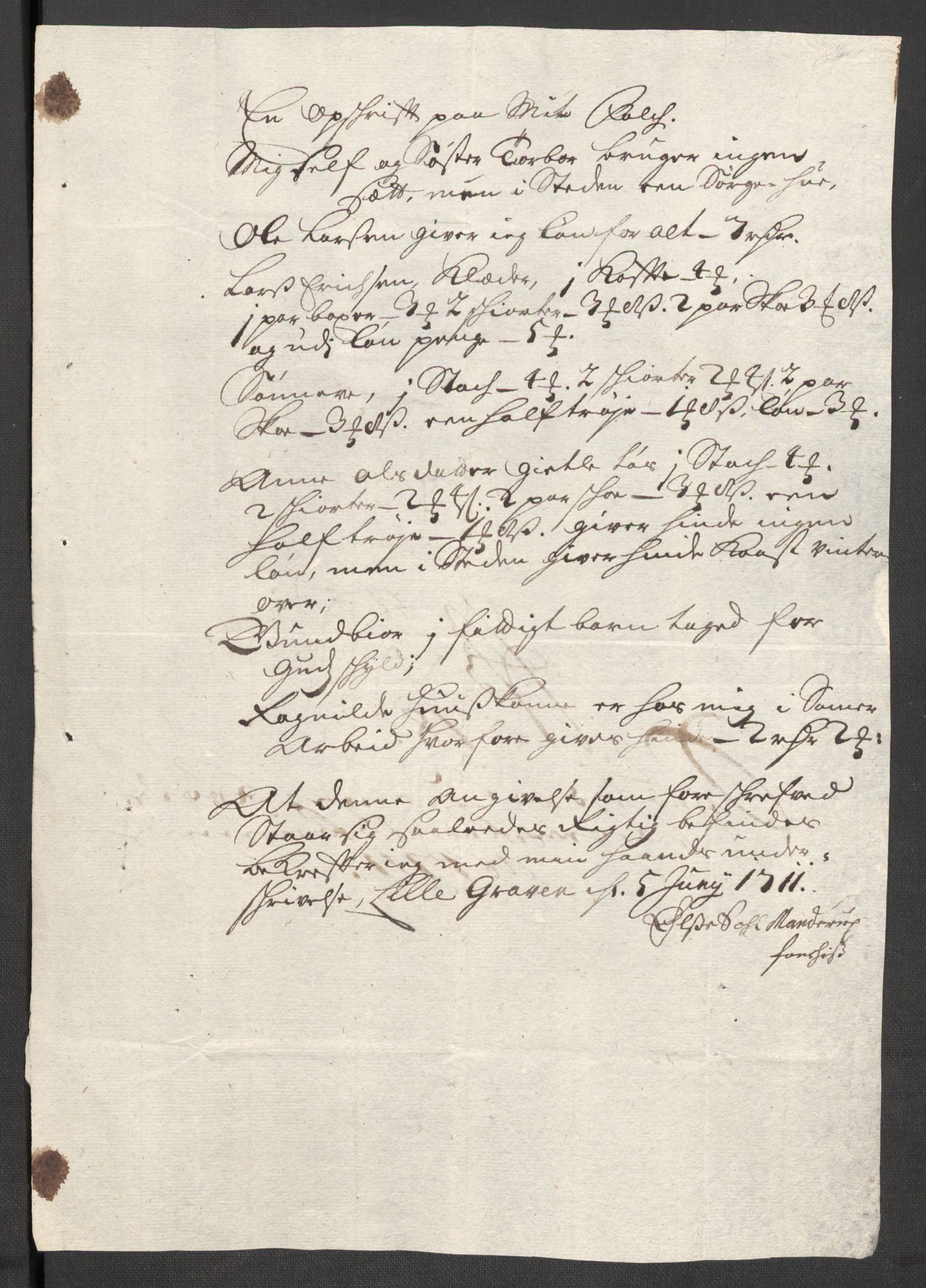 Rentekammeret inntil 1814, Reviderte regnskaper, Fogderegnskap, AV/RA-EA-4092/R48/L2987: Fogderegnskap Sunnhordland og Hardanger, 1711, p. 255