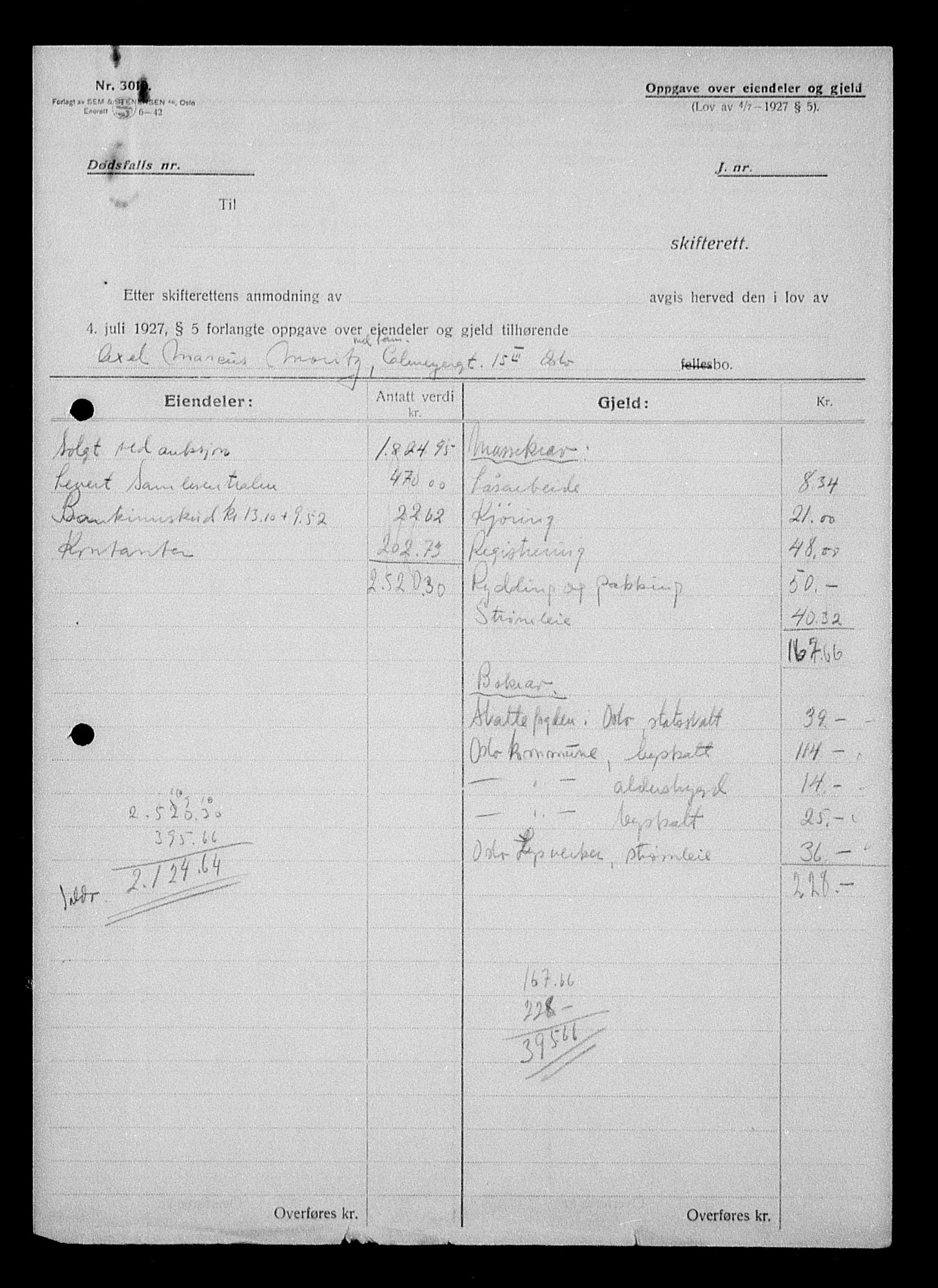 Justisdepartementet, Tilbakeføringskontoret for inndratte formuer, AV/RA-S-1564/H/Hc/Hcc/L0966: --, 1945-1947, p. 51