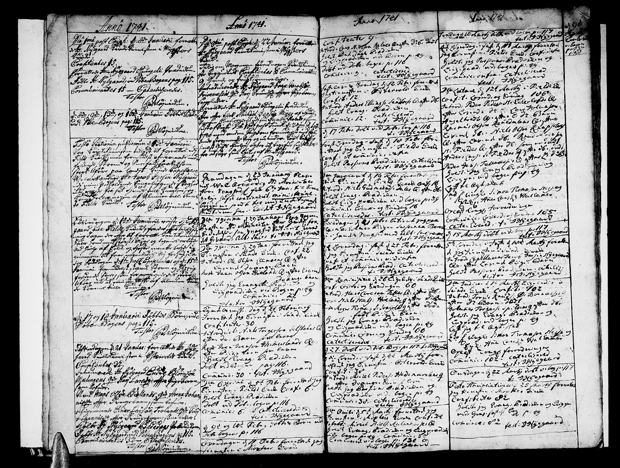 Sund sokneprestembete, AV/SAB-A-99930: Parish register (official) no. A 3, 1740-1769