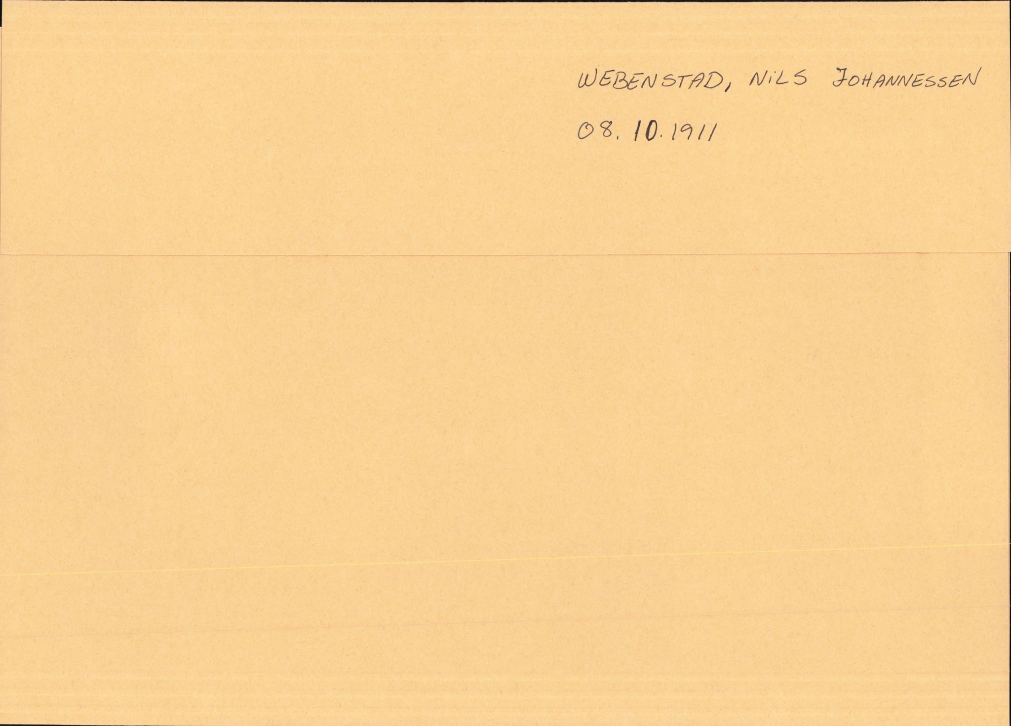 Forsvaret, Forsvarets overkommando/Luftforsvarsstaben, RA/RAFA-4079/P/Pa/L0028: Personellpapirer, 1911, p. 322