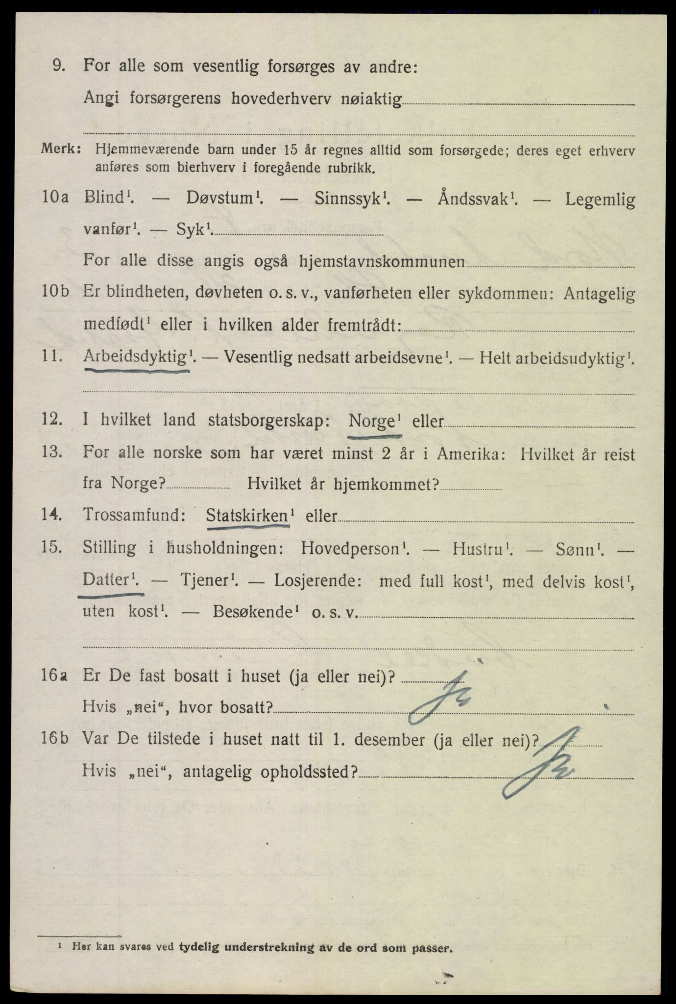 SAH, 1920 census for Nord-Aurdal, 1920, p. 3627