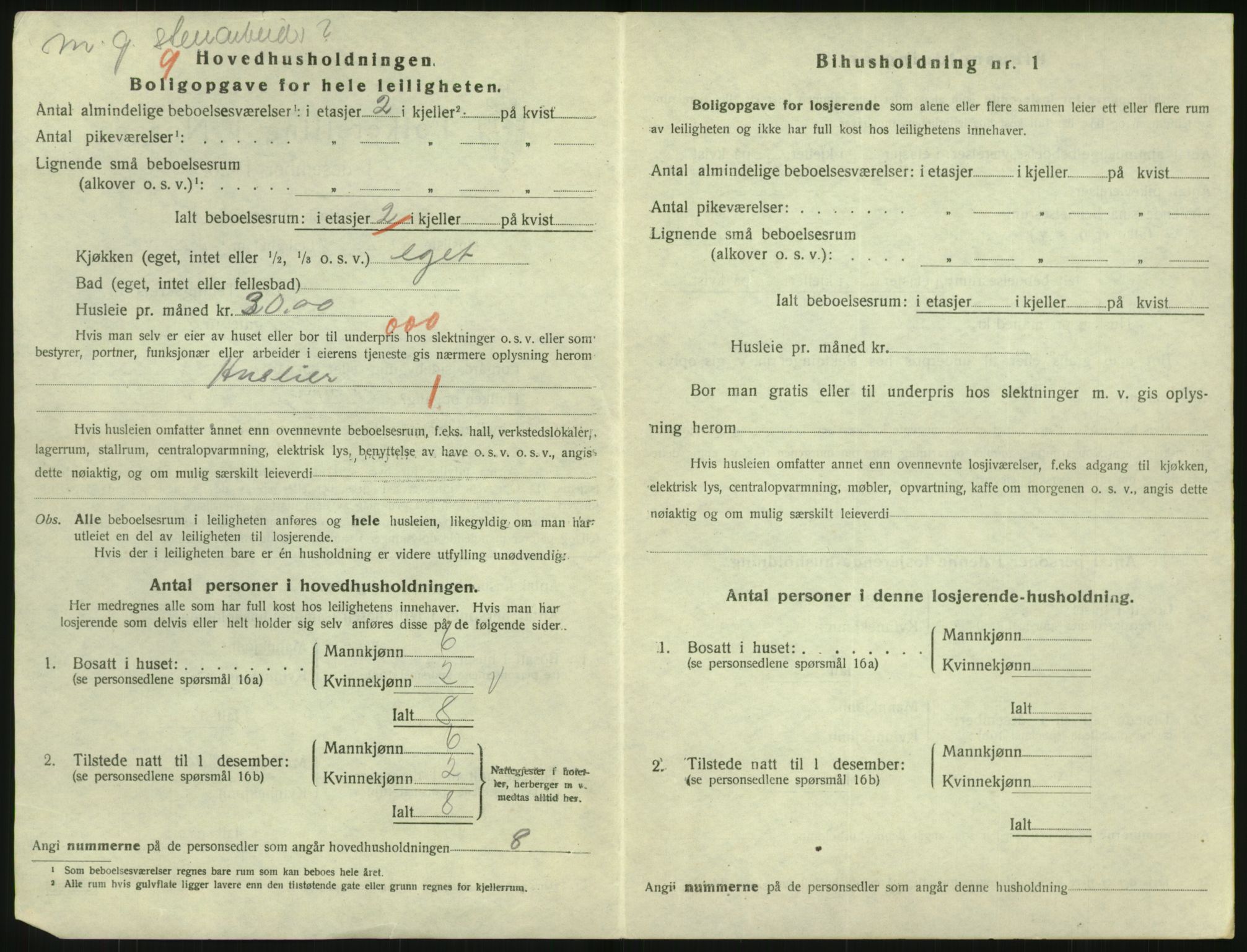 SAK, 1920 census for Arendal, 1920, p. 5807