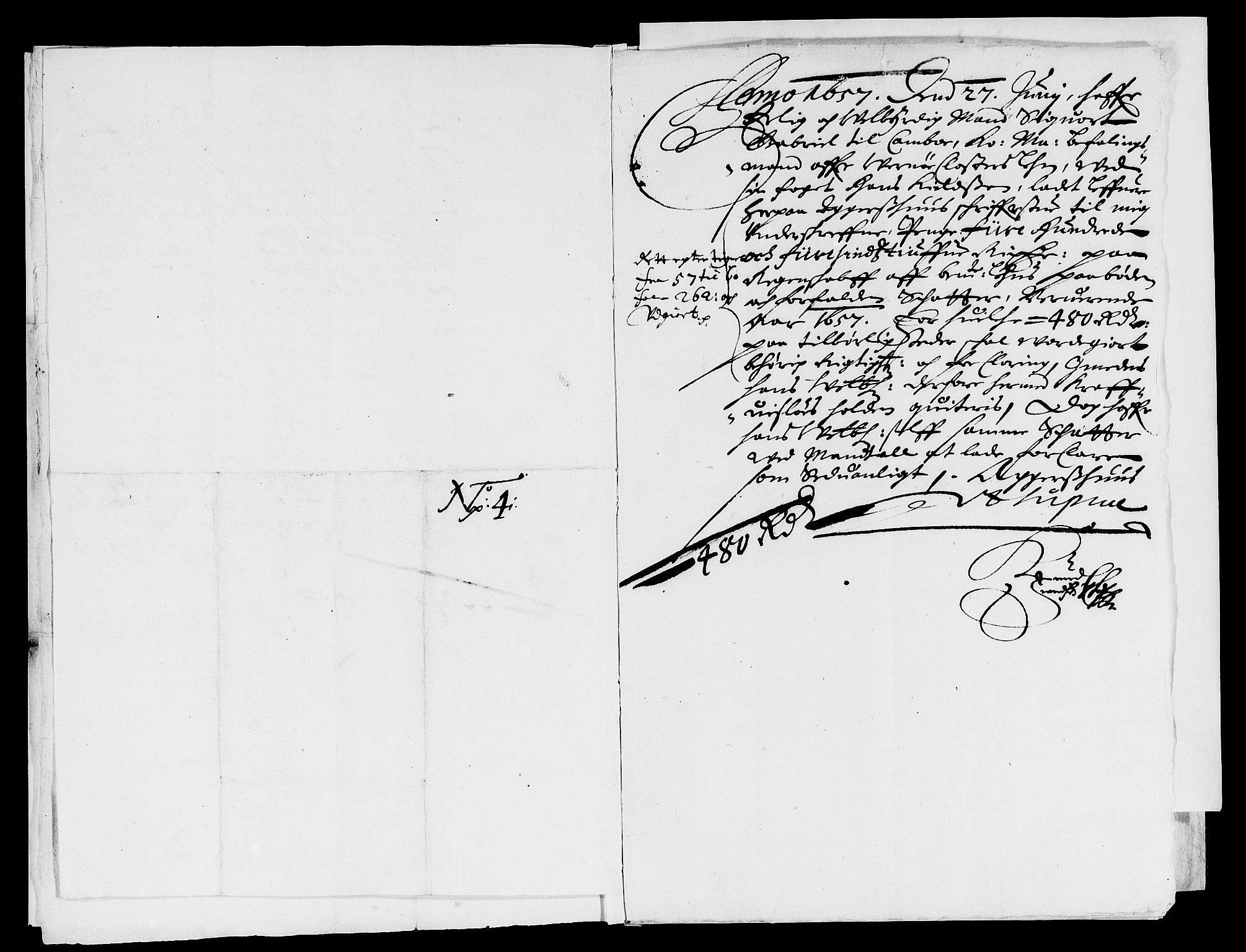 Rentekammeret inntil 1814, Reviderte regnskaper, Lensregnskaper, AV/RA-EA-5023/R/Rb/Rbg/L0011: Verne kloster len, 1651-1661