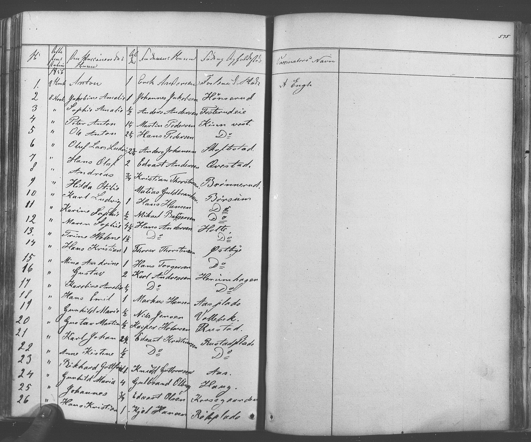 Ås prestekontor Kirkebøker, SAO/A-10894/F/Fa/L0006: Parish register (official) no. I 6, 1841-1853, p. 574-575