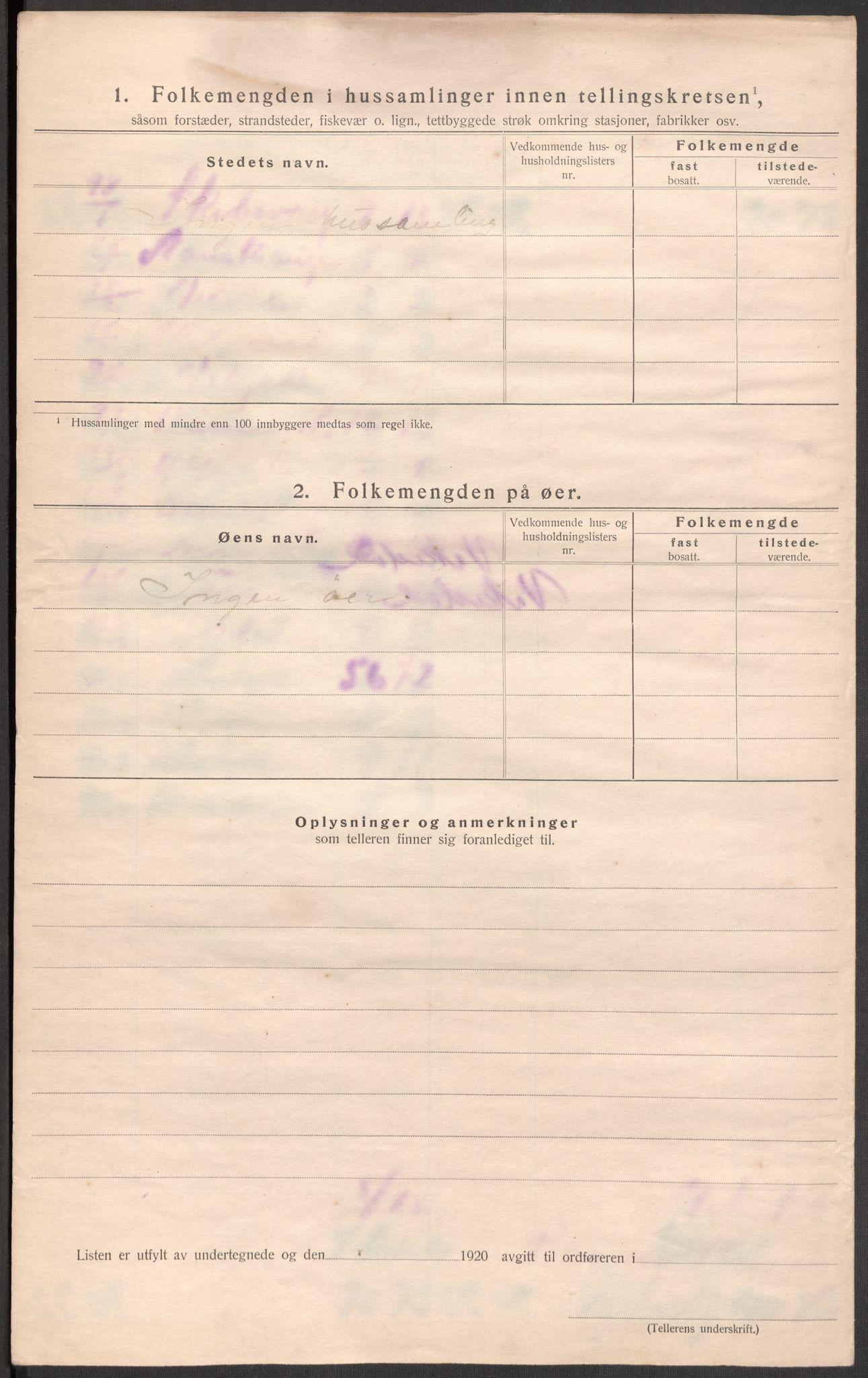 SAST, 1920 census for Vikedal, 1920, p. 59