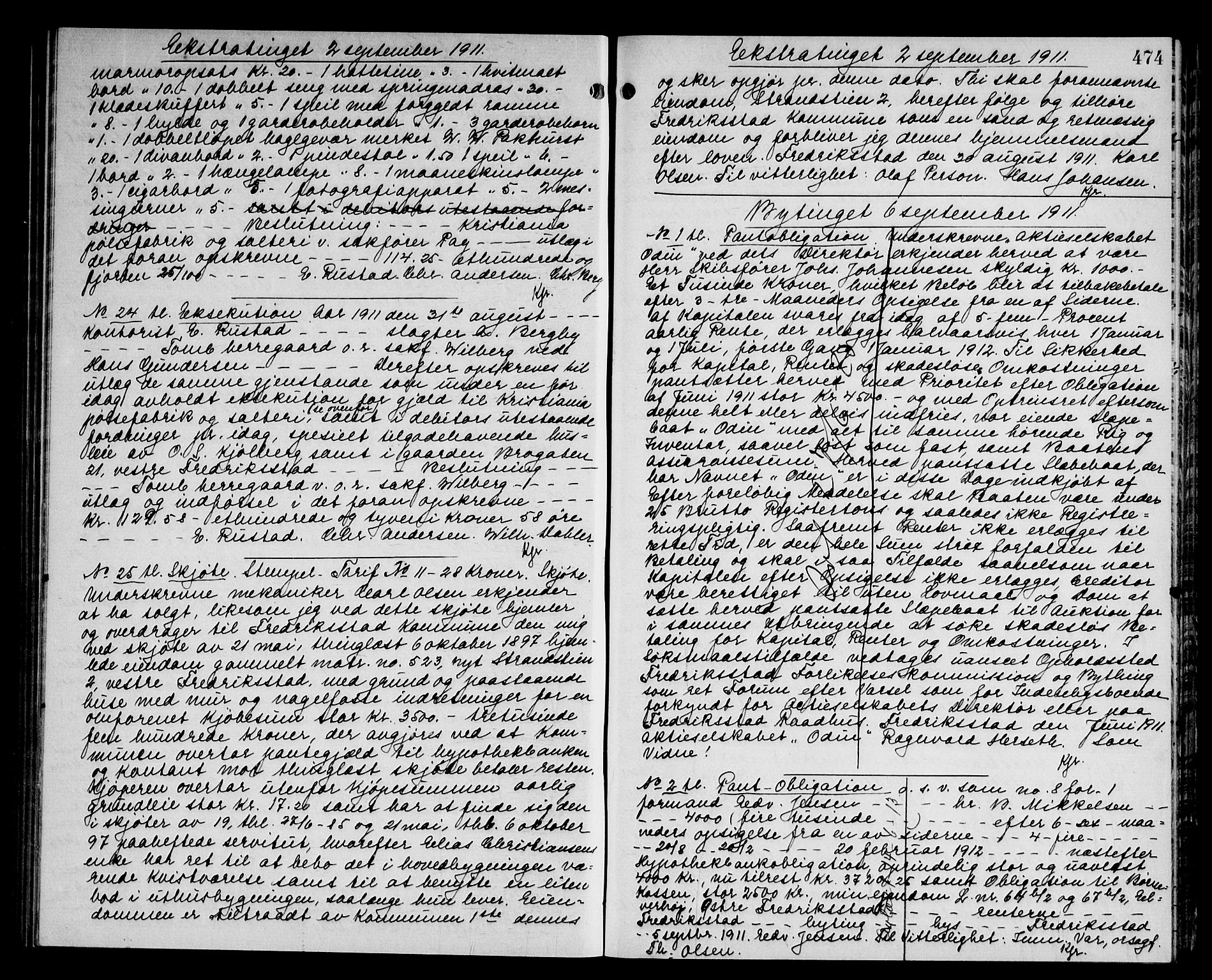 Fredrikstad byfogd, AV/SAO-A-10473a/G/Ga/Gab/L0013: Mortgage book no. II 13, 1908-1912, Deed date: 06.09.1911