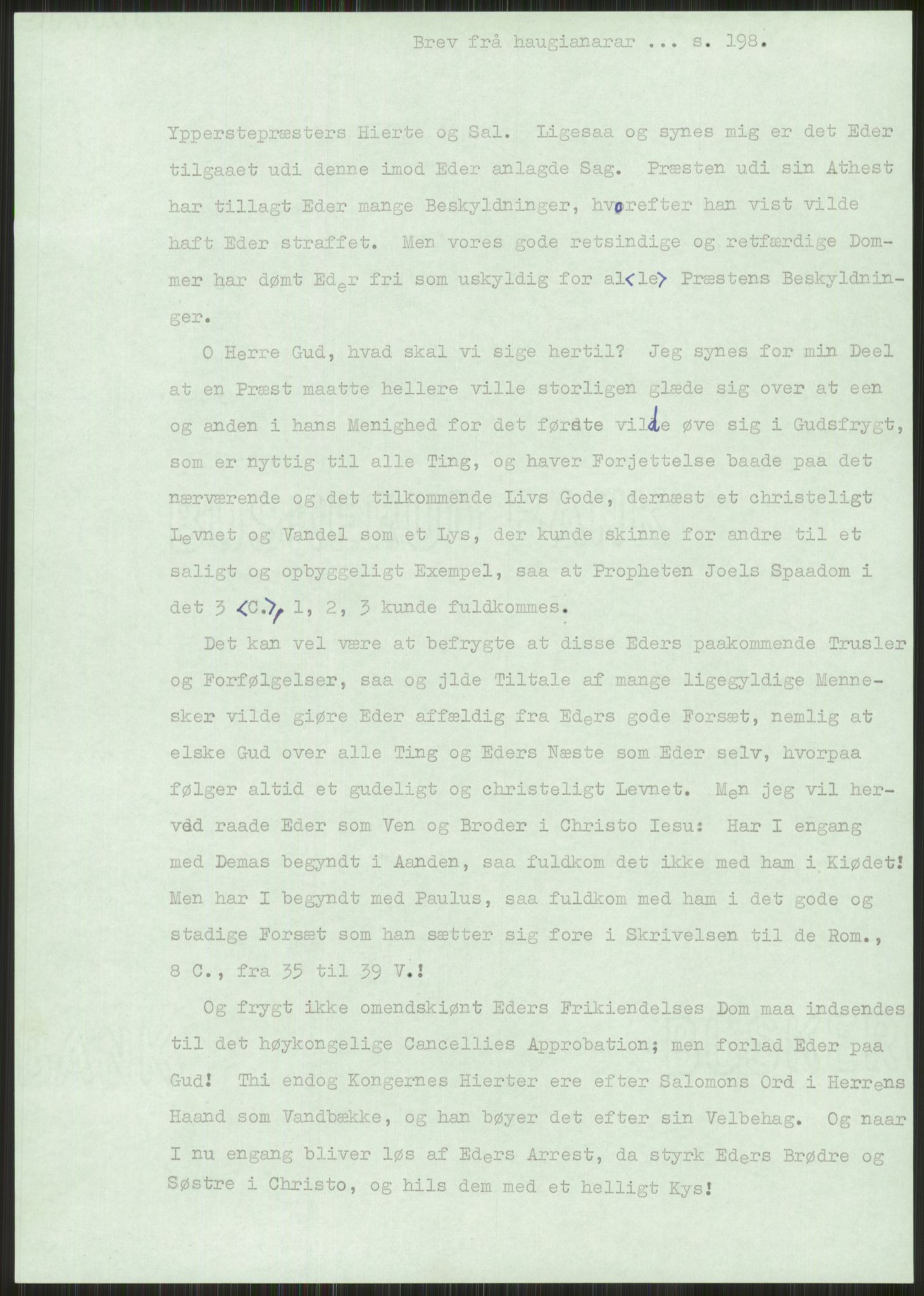 Samlinger til kildeutgivelse, Haugianerbrev, AV/RA-EA-6834/F/L0001: Haugianerbrev I: 1760-1804, 1760-1804, p. 198