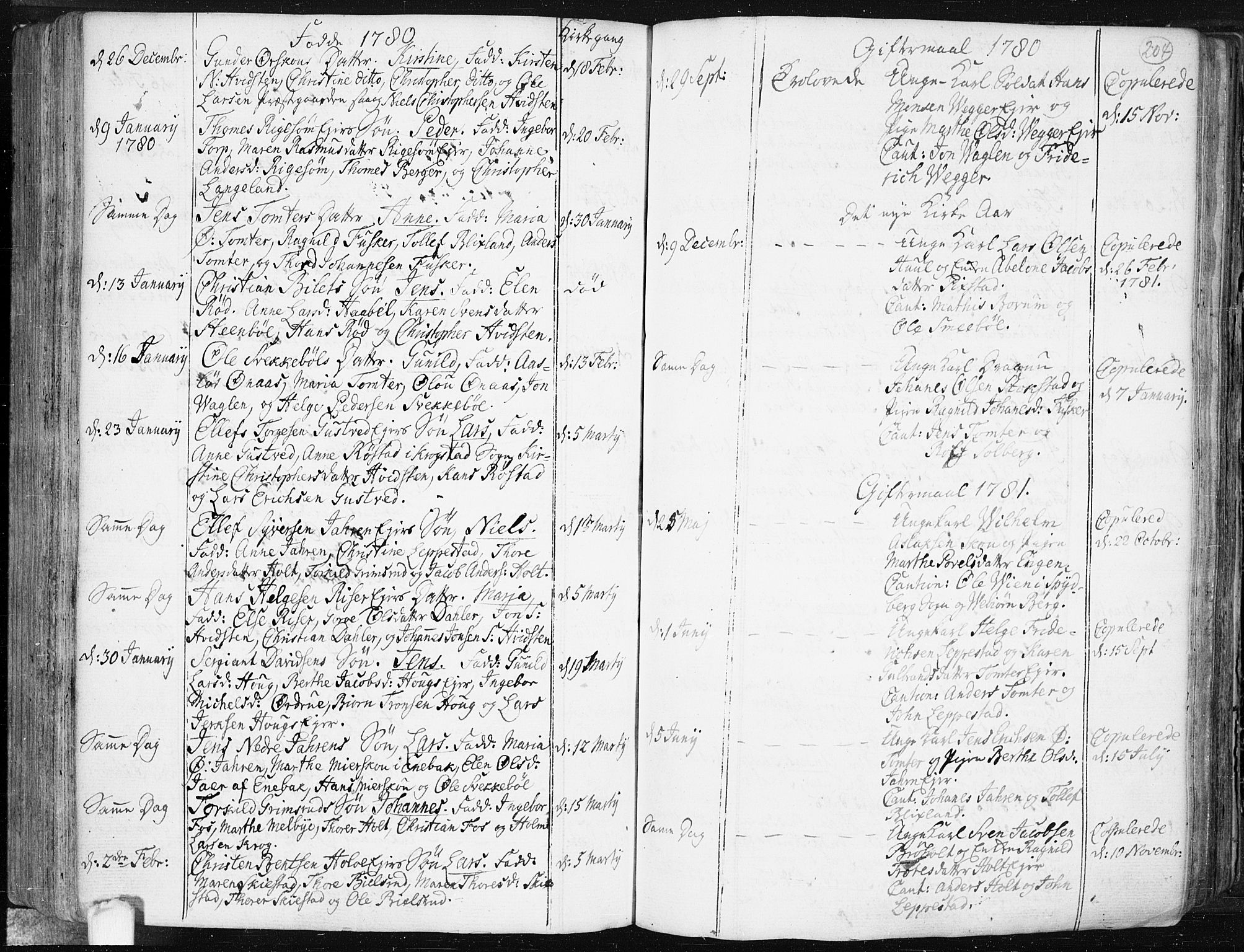 Hobøl prestekontor Kirkebøker, AV/SAO-A-2002/F/Fa/L0001: Parish register (official) no. I 1, 1733-1814, p. 204