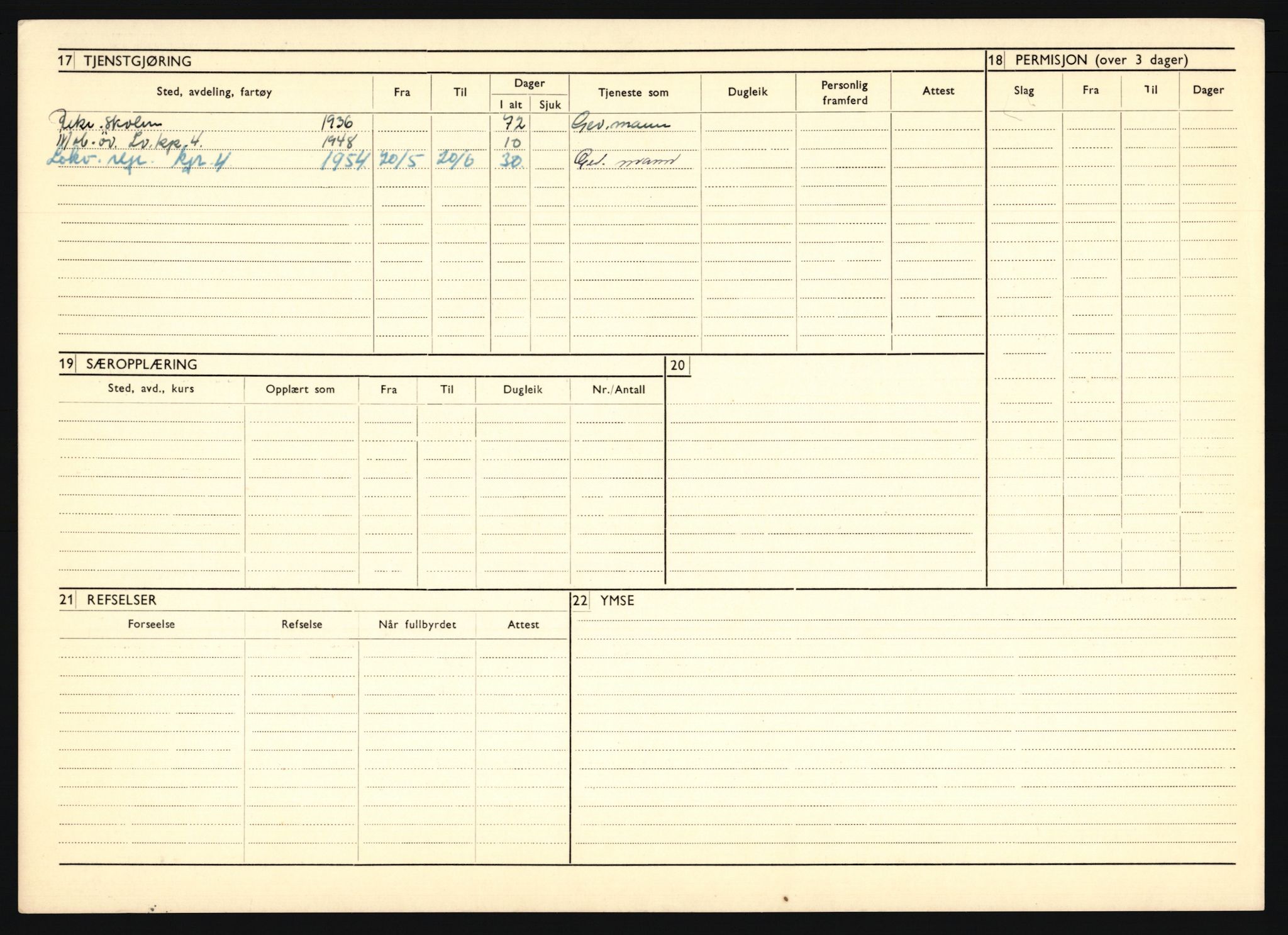 Forsvaret, Troms infanteriregiment nr. 16, AV/RA-RAFA-3146/P/Pa/L0020: Rulleblad for regimentets menige mannskaper, årsklasse 1936, 1936, p. 120