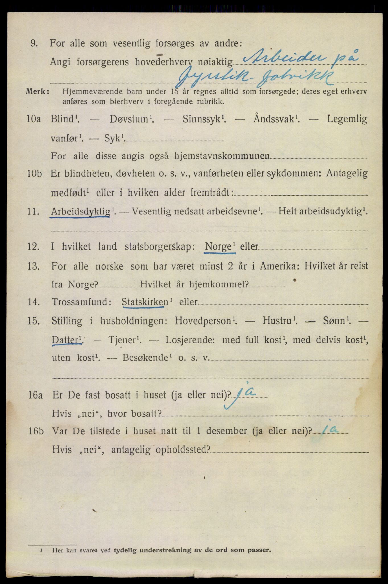 SAKO, 1920 census for Sandeherred, 1920, p. 15255