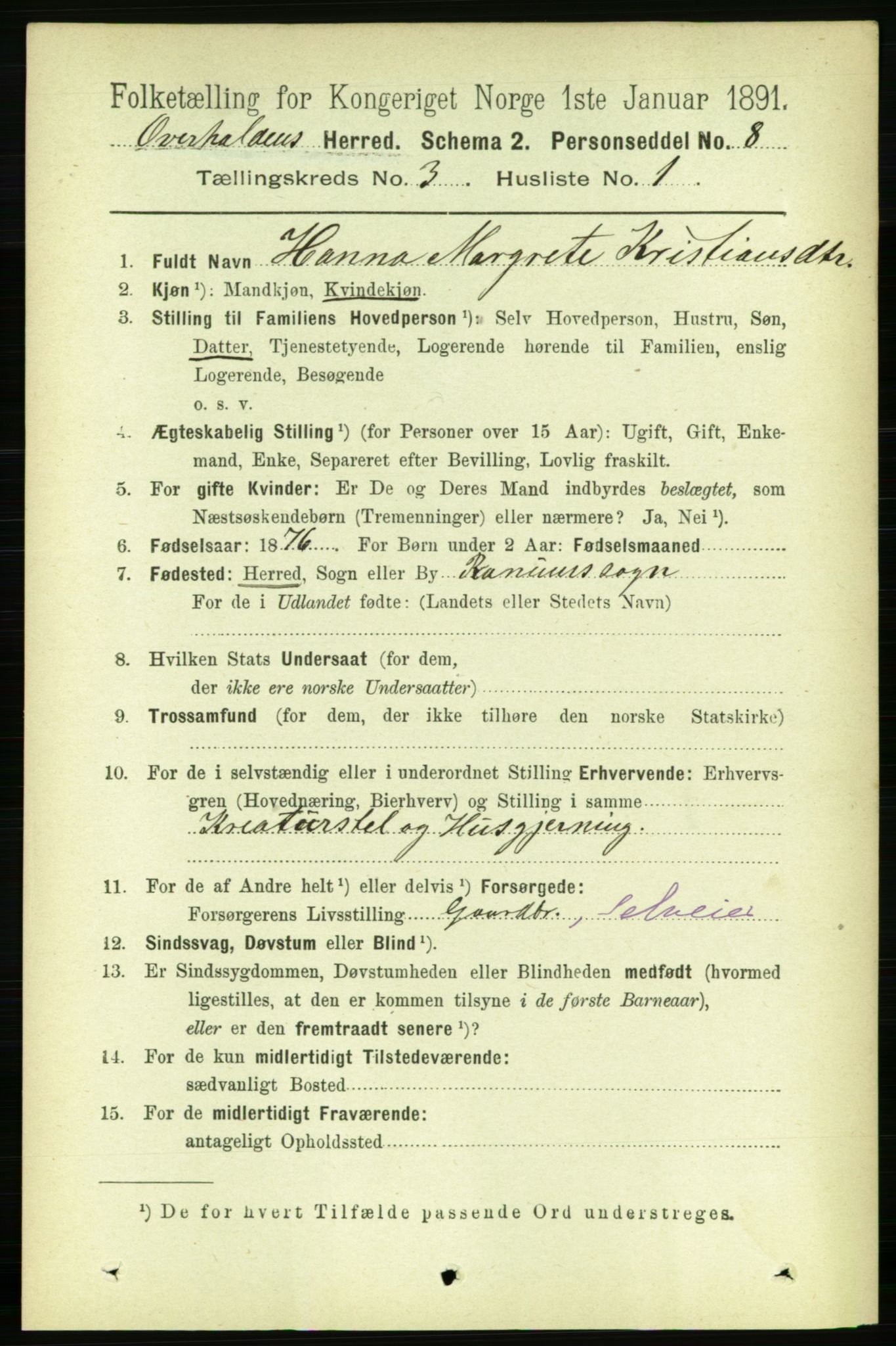 RA, 1891 census for 1744 Overhalla, 1891, p. 756