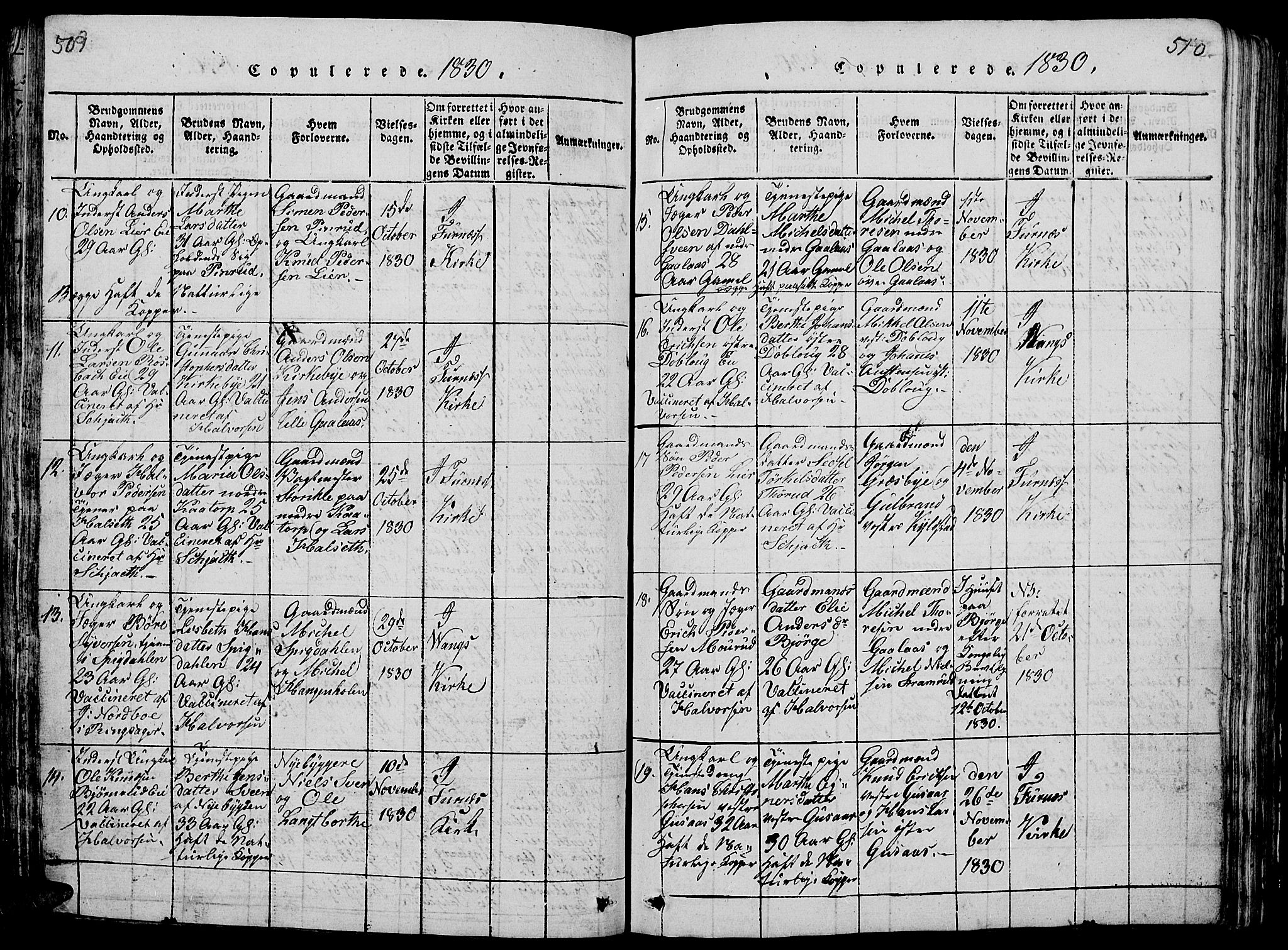 Vang prestekontor, Hedmark, AV/SAH-PREST-008/H/Ha/Hab/L0005: Parish register (copy) no. 5, 1815-1836, p. 509-510