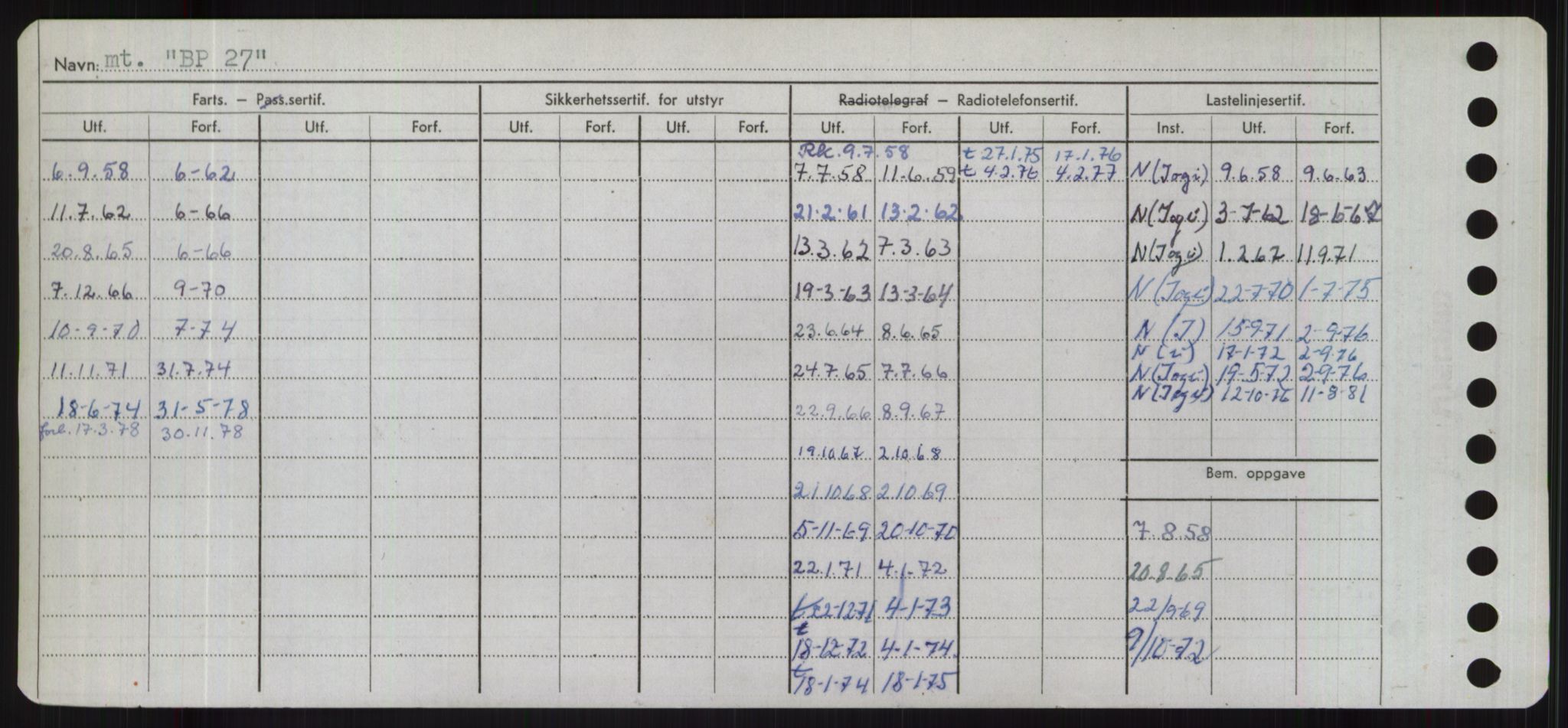 Sjøfartsdirektoratet med forløpere, Skipsmålingen, AV/RA-S-1627/H/Hd/L0003: Fartøy, B-Bev, p. 30
