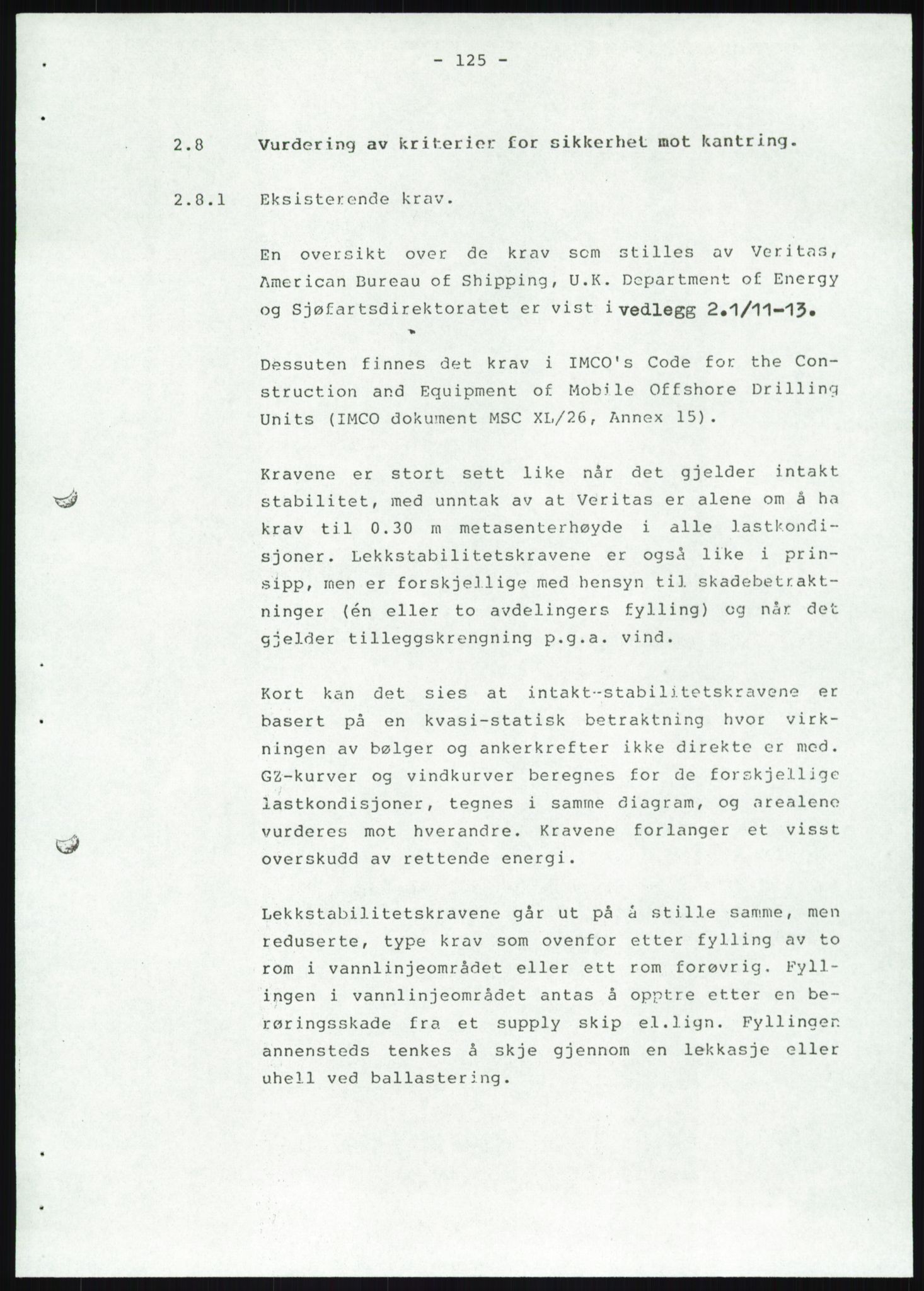 Justisdepartementet, Granskningskommisjonen ved Alexander Kielland-ulykken 27.3.1980, AV/RA-S-1165/D/L0019: S Værforhold (Doku.liste + S1-S5 av 5)/ T (T1-T2)/ U Stabilitet (Doku.liste + U1-U5 av 5), 1980-1981, p. 954