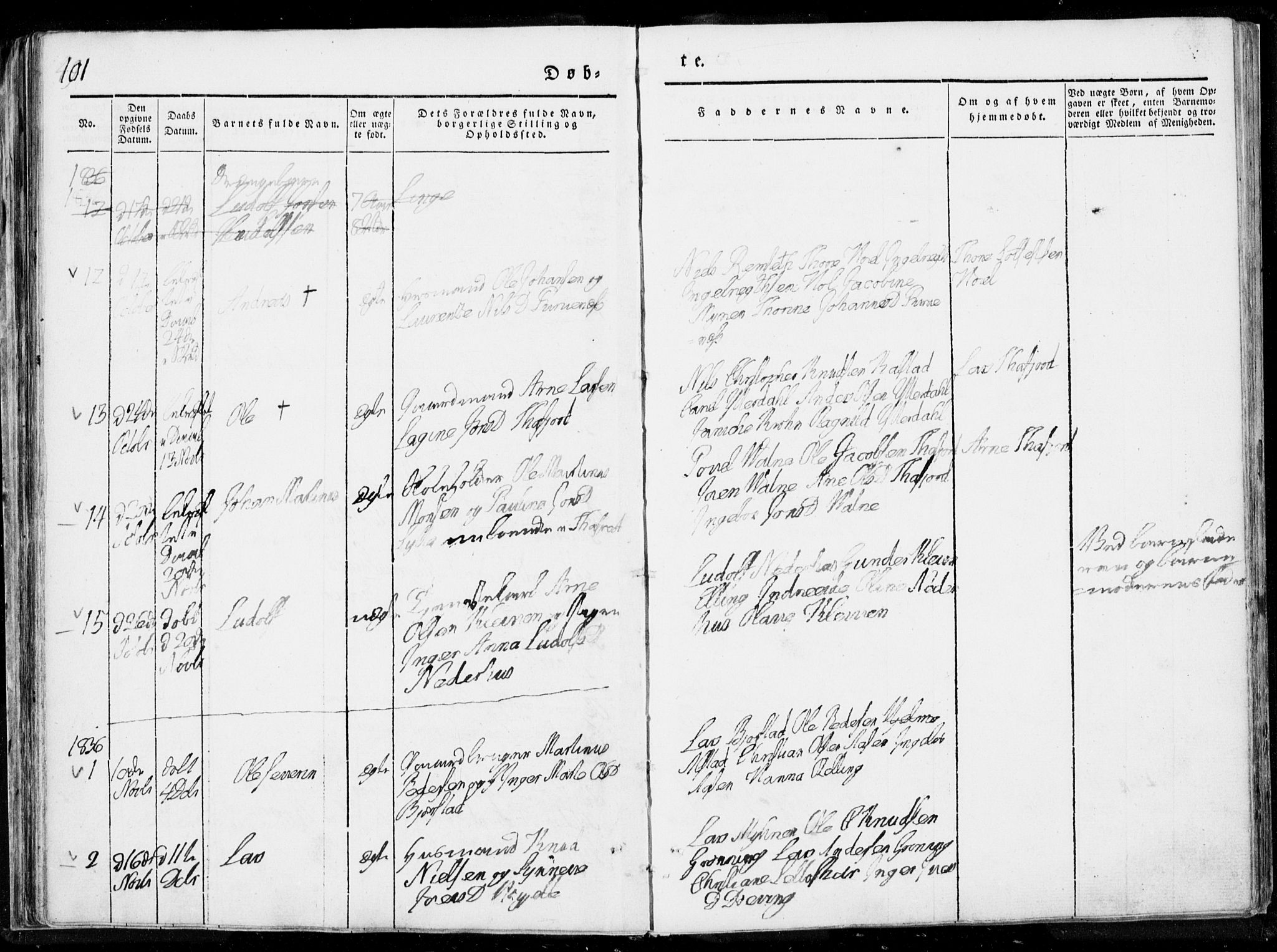 Ministerialprotokoller, klokkerbøker og fødselsregistre - Møre og Romsdal, AV/SAT-A-1454/519/L0247: Parish register (official) no. 519A06, 1827-1846, p. 101