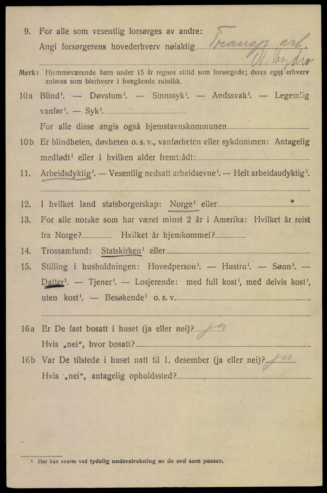 SAKO, 1920 census for Tinn, 1920, p. 22905