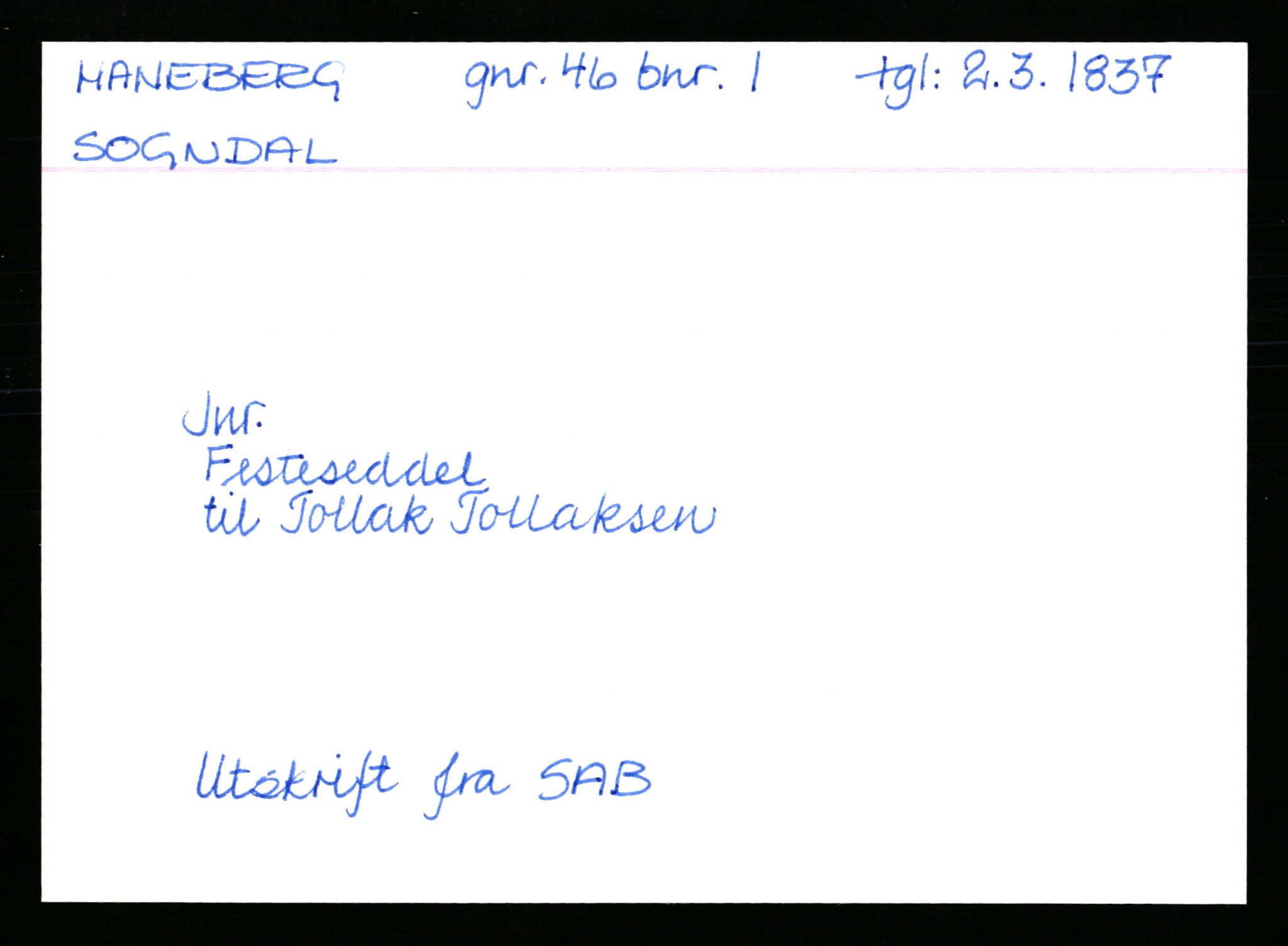 Statsarkivet i Stavanger, AV/SAST-A-101971/03/Y/Yk/L0015: Registerkort sortert etter gårdsnavn: Haneberg - Haugland nedre, 1750-1930, p. 46