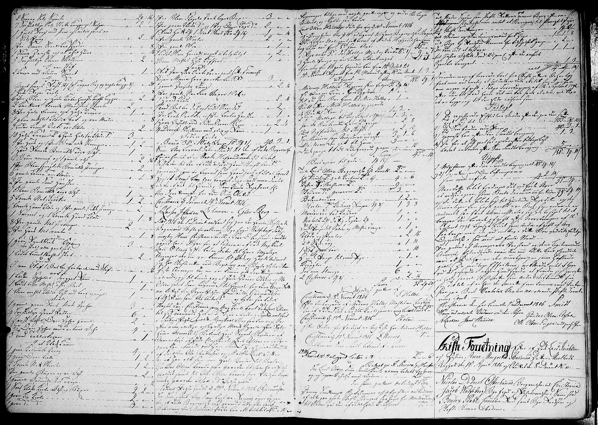 Oslo skifterett, AV/SAO-A-10383/H/Ha/L0014: Skifteprotokoll, 1806-1810, p. 10-11