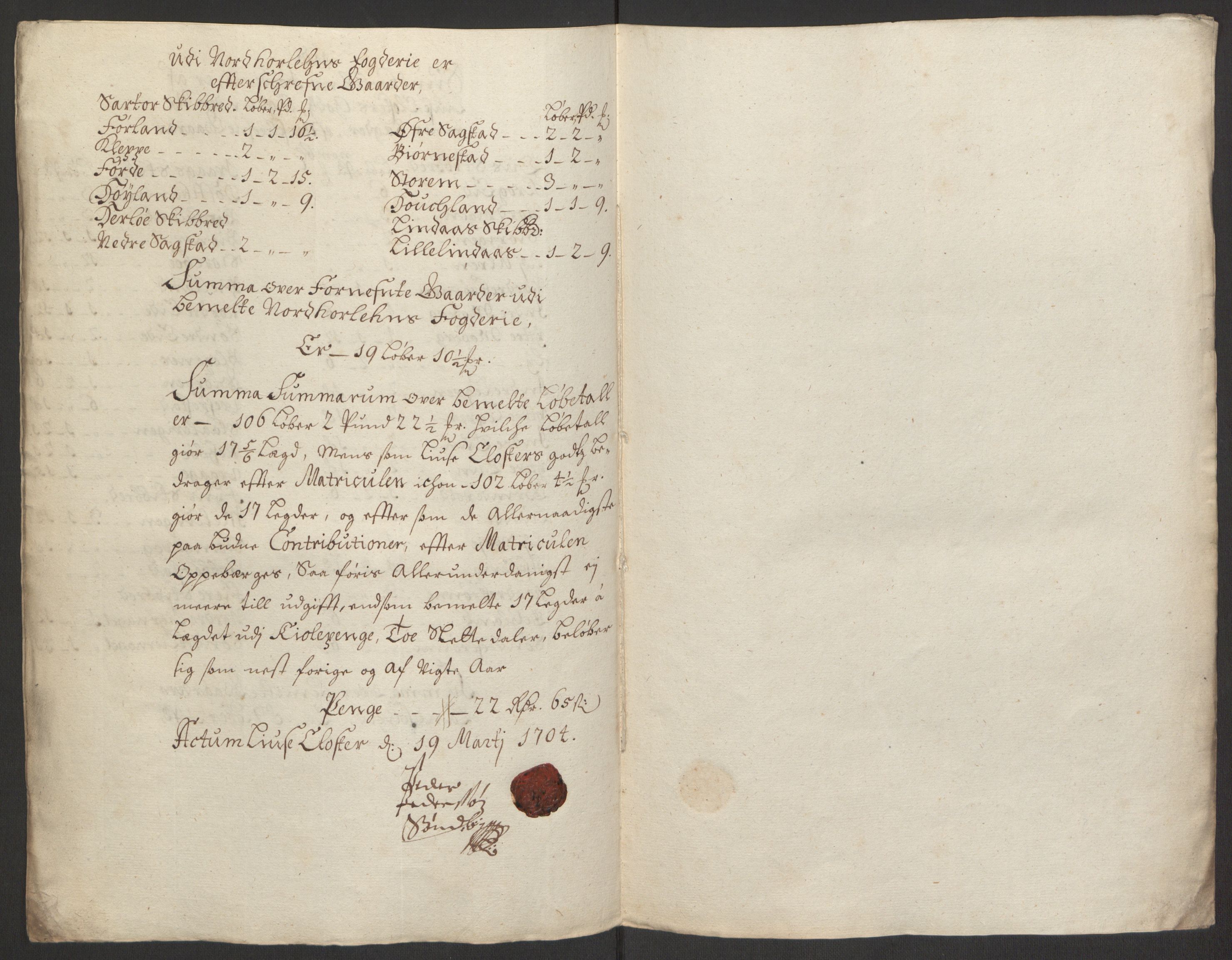 Rentekammeret inntil 1814, Reviderte regnskaper, Fogderegnskap, AV/RA-EA-4092/R50/L3159: Fogderegnskap Lyse kloster, 1691-1709, p. 194