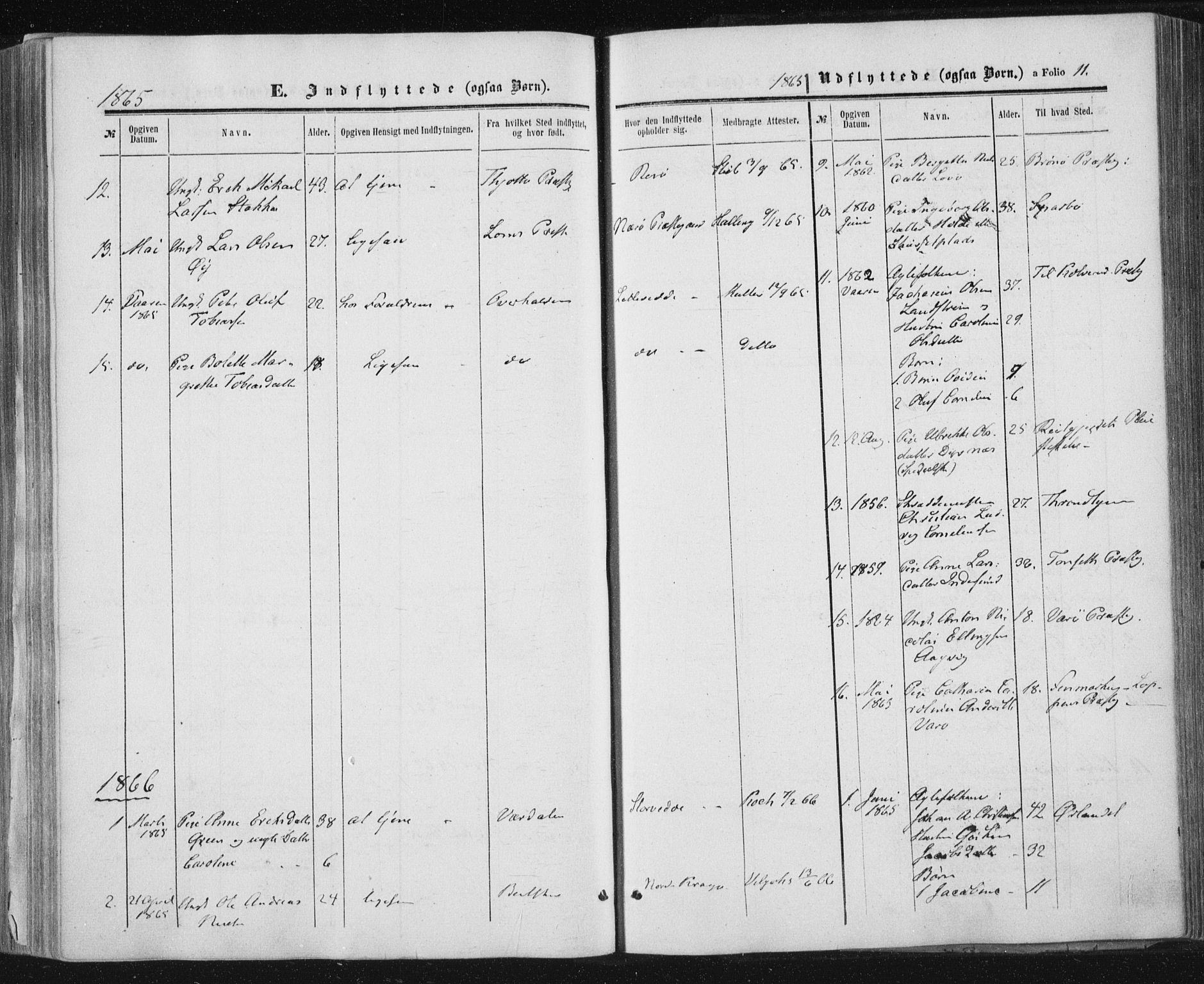 Ministerialprotokoller, klokkerbøker og fødselsregistre - Nord-Trøndelag, SAT/A-1458/784/L0670: Parish register (official) no. 784A05, 1860-1876, p. 11