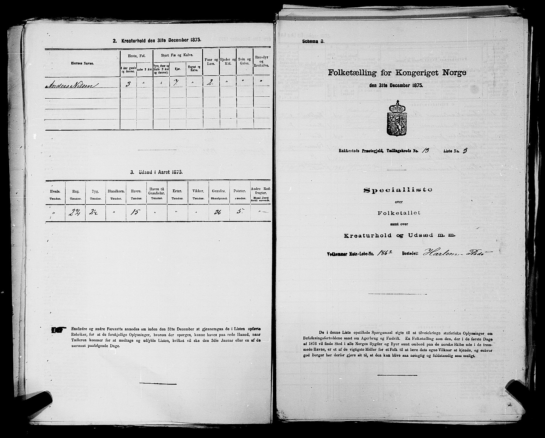 RA, 1875 census for 0128P Rakkestad, 1875, p. 1471