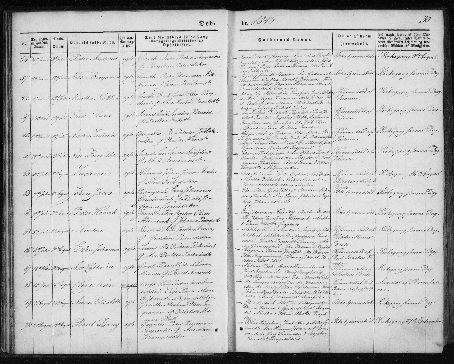 Ministerialprotokoller, klokkerbøker og fødselsregistre - Nordland, AV/SAT-A-1459/827/L0391: Parish register (official) no. 827A03, 1842-1852, p. 30