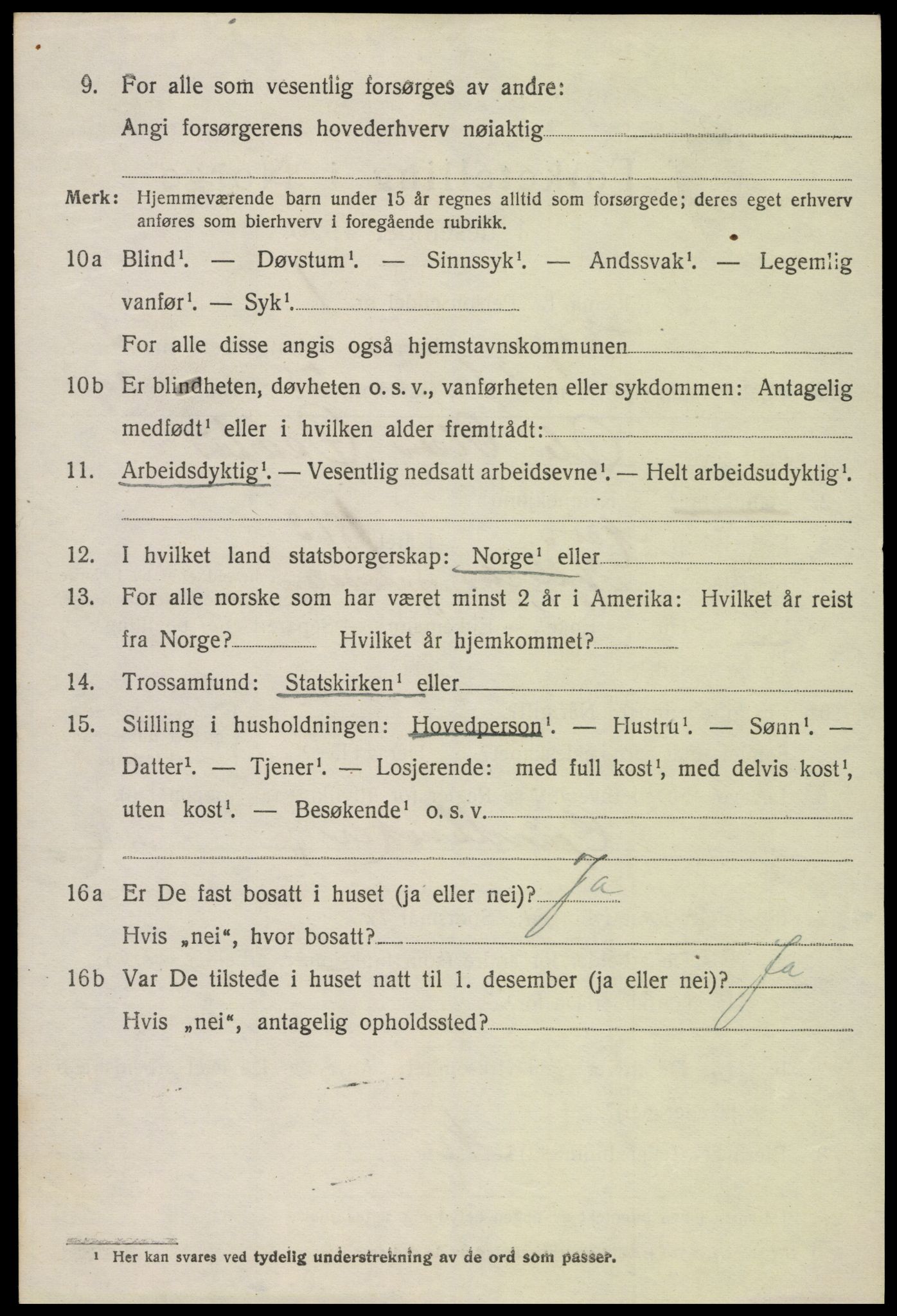 SAK, 1920 census for Evje, 1920, p. 1941