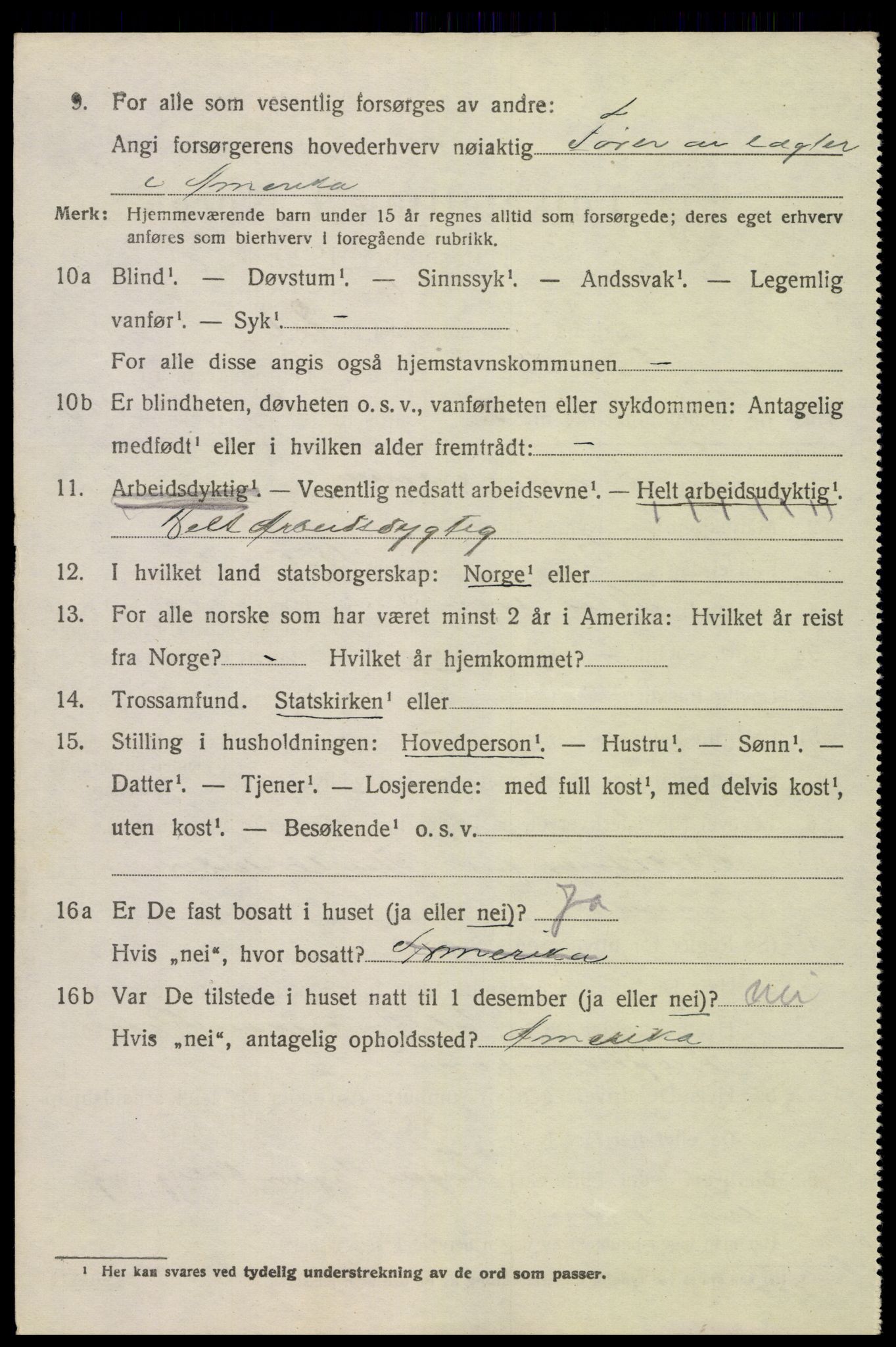 SAK, 1920 census for Hisøy, 1920, p. 2405