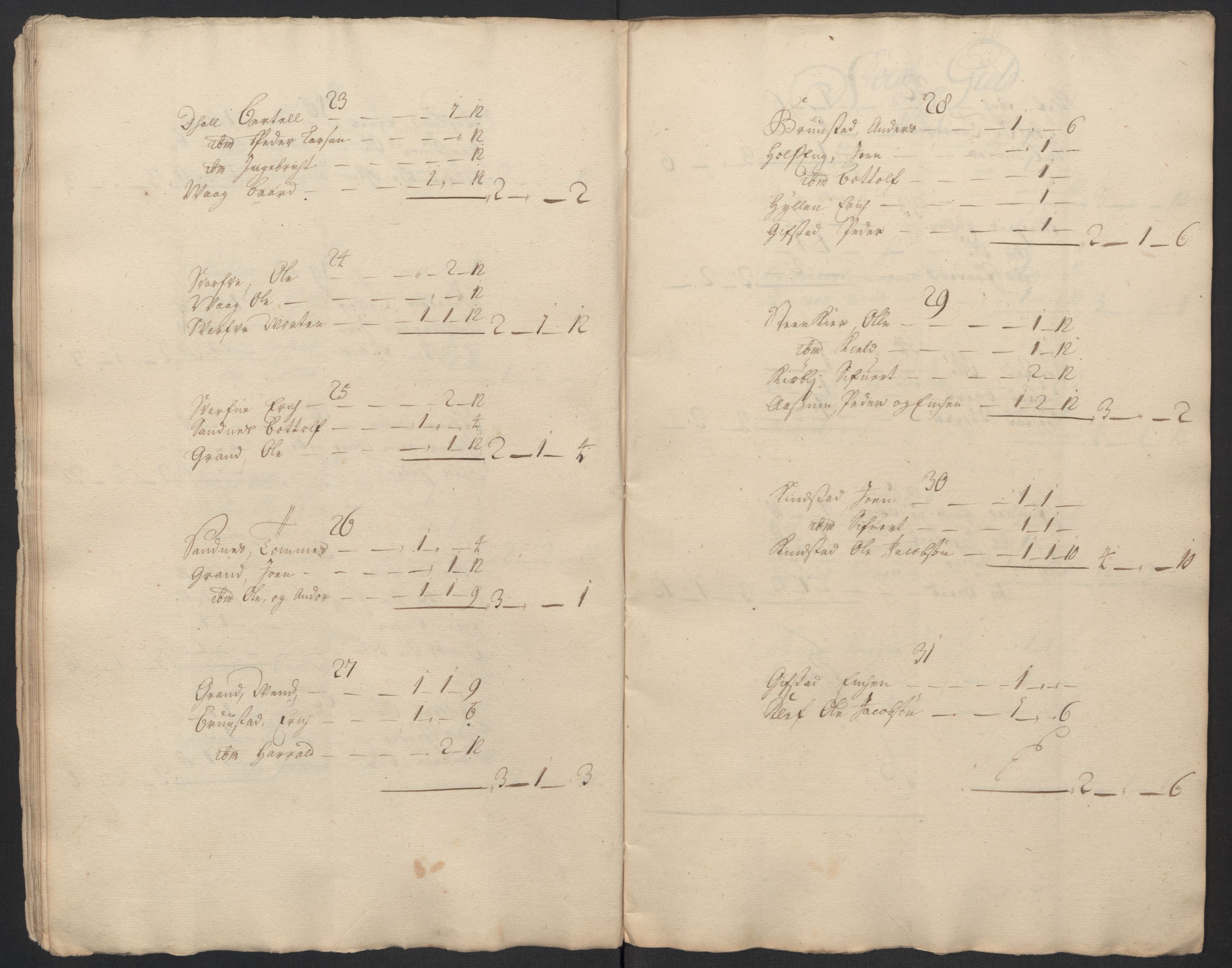 Rentekammeret inntil 1814, Reviderte regnskaper, Fogderegnskap, AV/RA-EA-4092/R63/L4311: Fogderegnskap Inderøy, 1700, p. 26