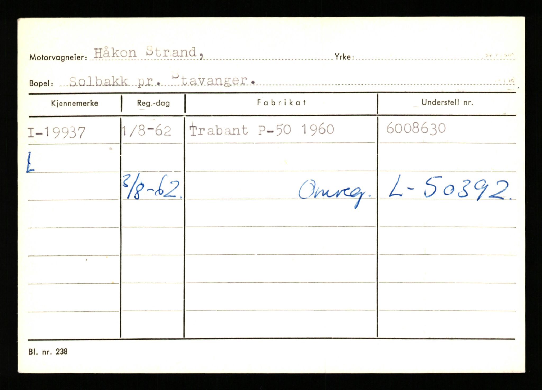 Stavanger trafikkstasjon, AV/SAST-A-101942/0/G/L0004: Registreringsnummer: 15497 - 22957, 1930-1971, p. 1962