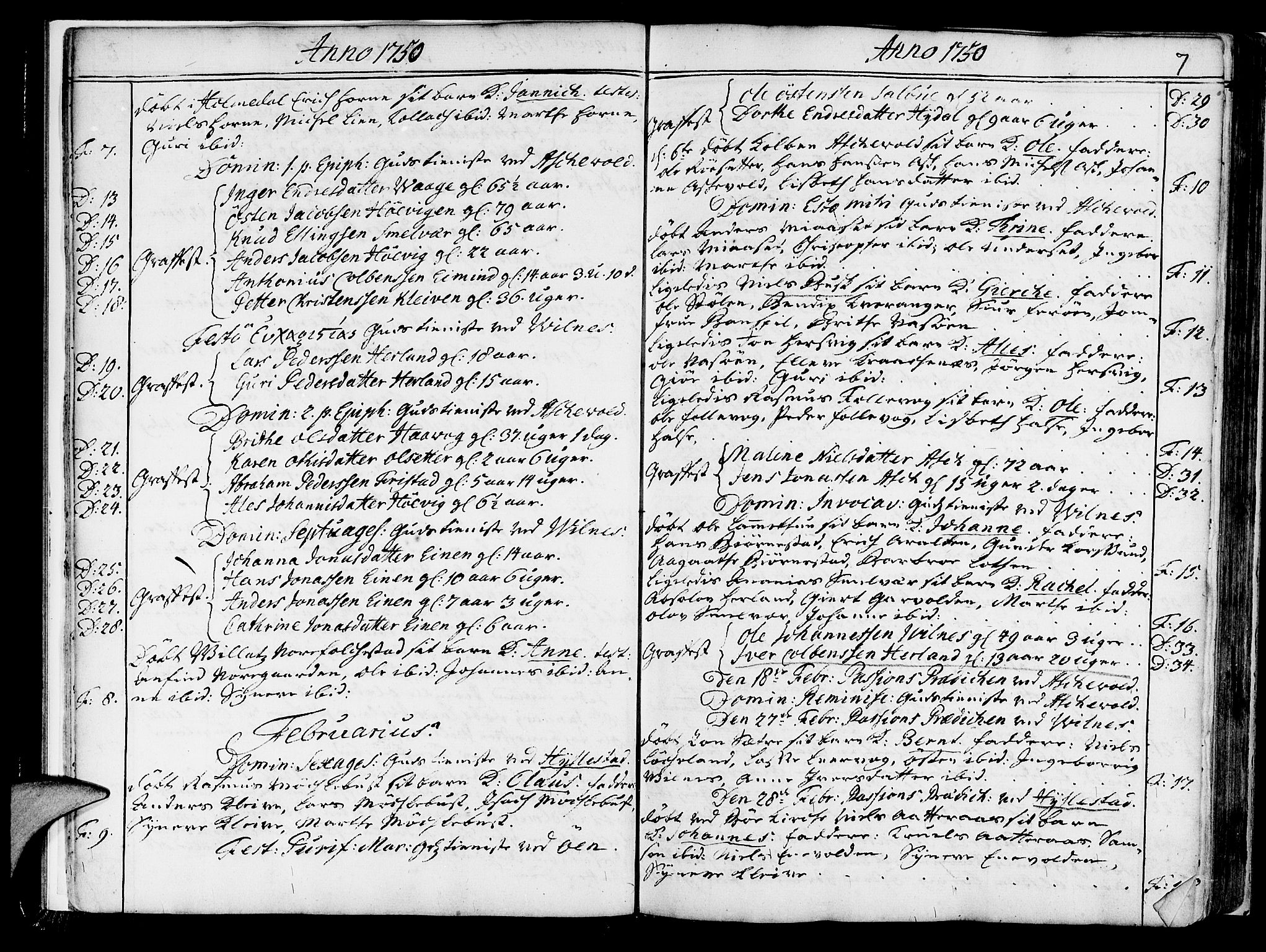 Askvoll sokneprestembete, AV/SAB-A-79501/H/Haa/Haaa/L0008: Parish register (official) no. A 8, 1749-1775, p. 7