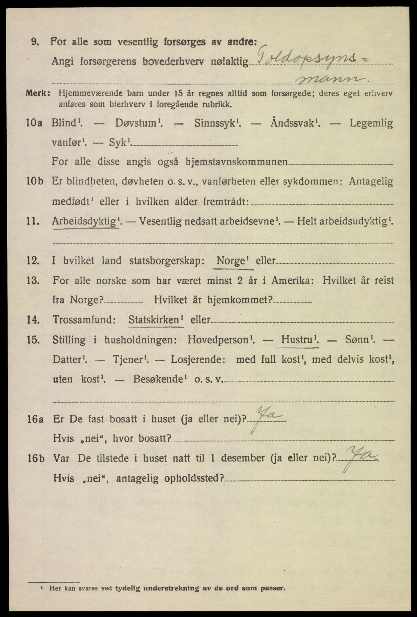 SAK, 1920 census for Hidra, 1920, p. 4083