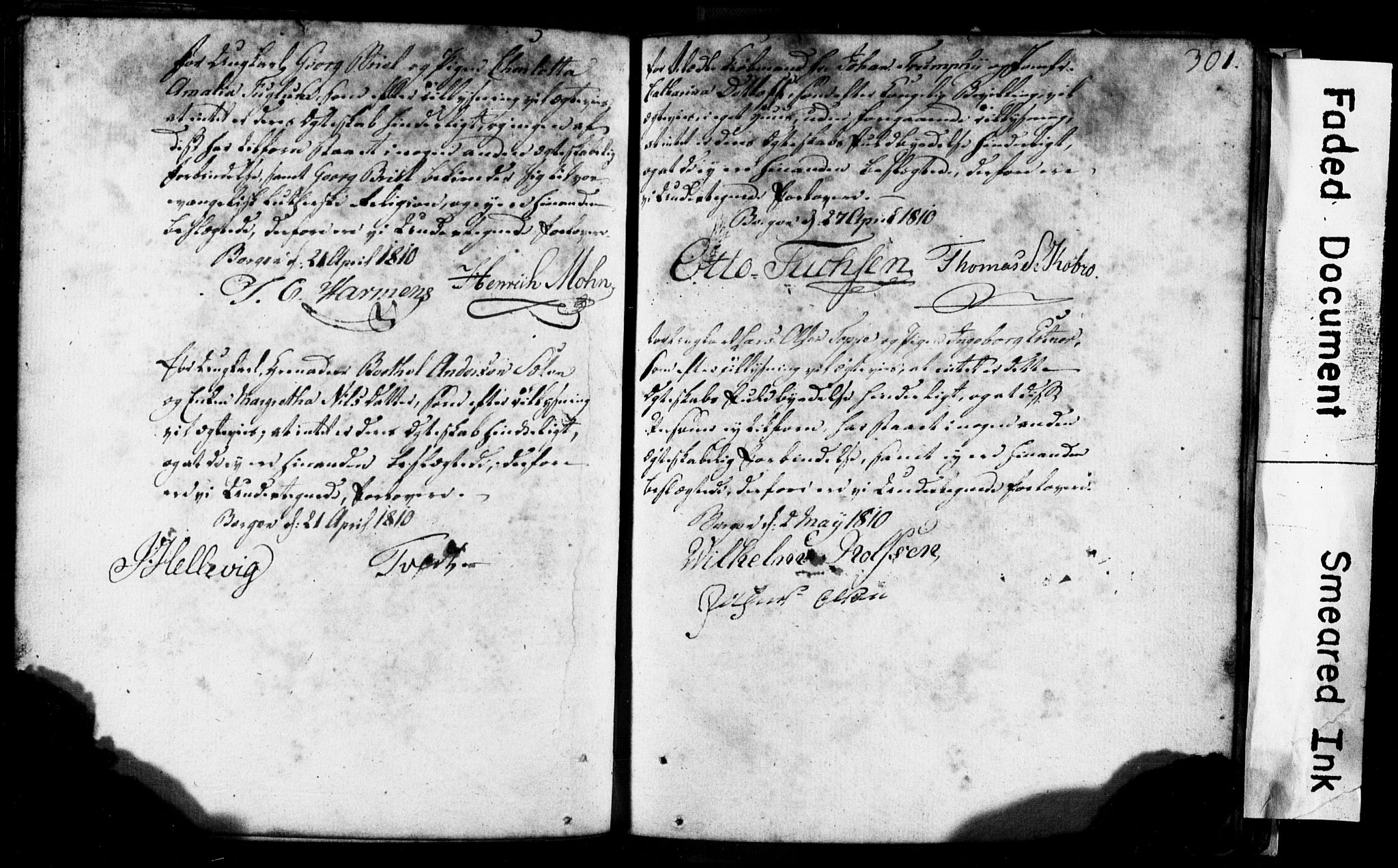 Korskirken sokneprestembete, AV/SAB-A-76101: Best man's statements no. II.5.1, 1776-1816, p. 301