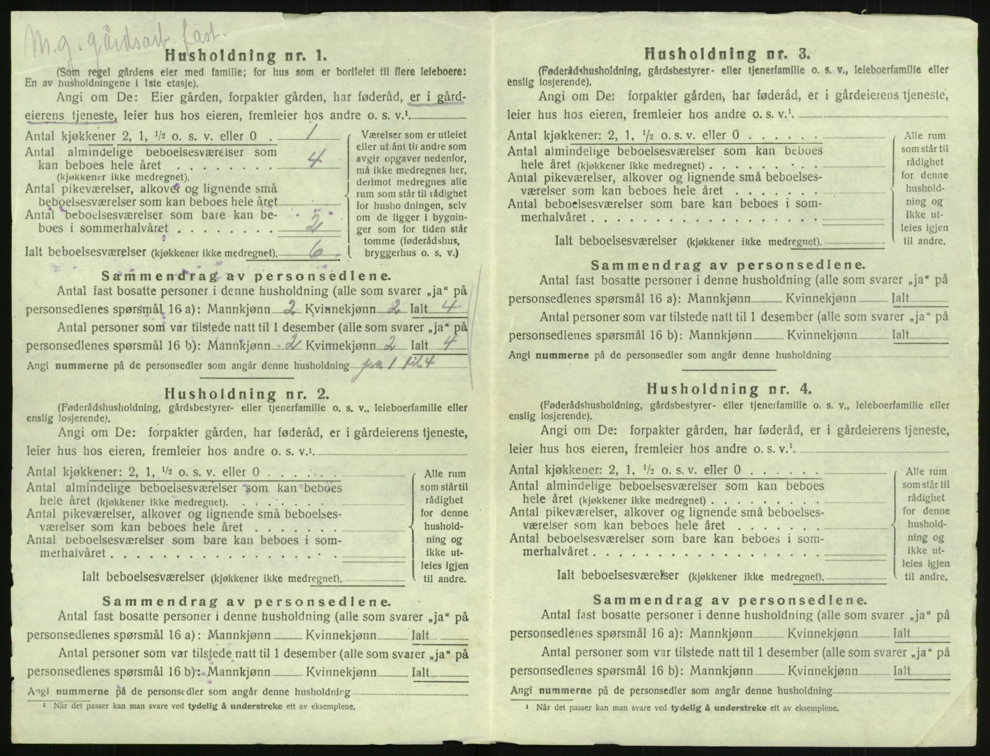 SAK, 1920 census for Søndeled, 1920, p. 890