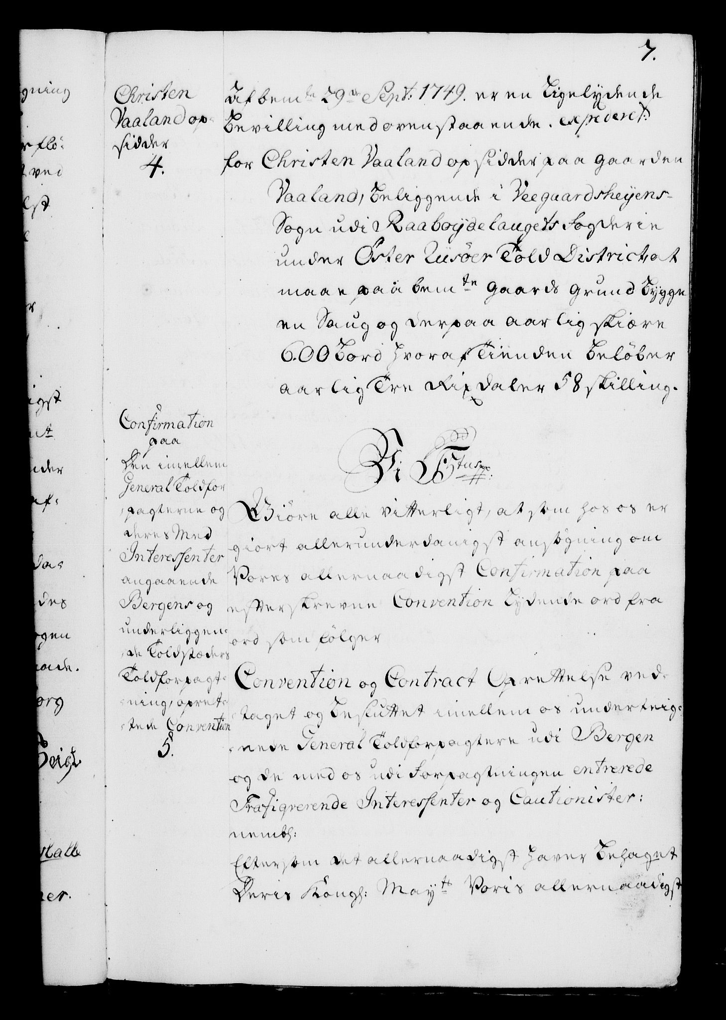 Rentekammeret, Kammerkanselliet, AV/RA-EA-3111/G/Gg/Gga/L0006: Norsk ekspedisjonsprotokoll med register (merket RK 53.6), 1749-1759, p. 7