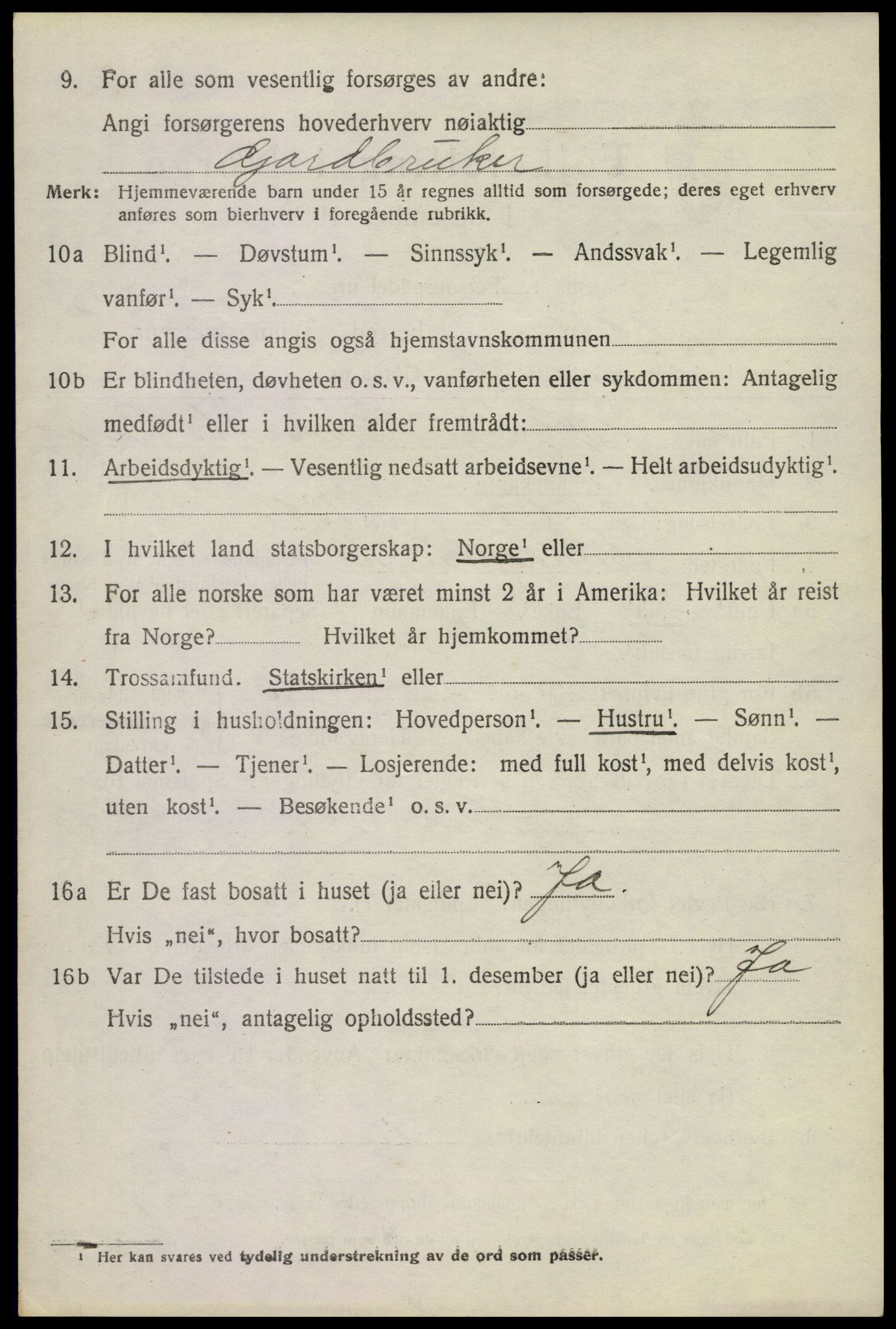 SAKO, 1920 census for Uvdal, 1920, p. 3432