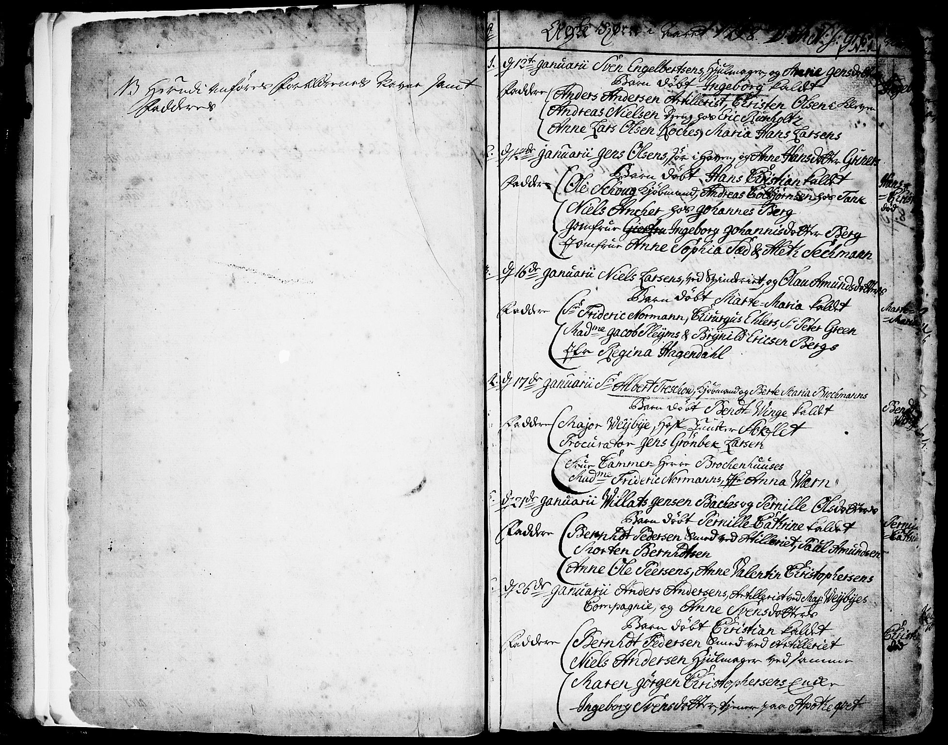 Halden prestekontor Kirkebøker, SAO/A-10909/F/Fa/L0001: Parish register (official) no. I 1, 1758-1791, p. 0-1