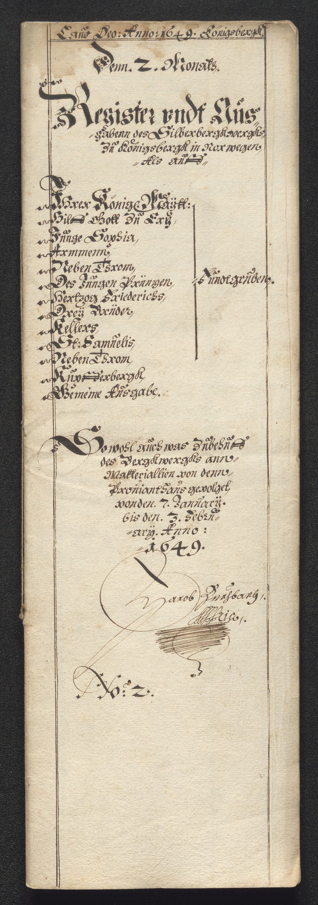 Kongsberg Sølvverk 1623-1816, SAKO/EA-3135/001/D/Dc/Dcd/L0023: Utgiftsregnskap for gruver m.m., 1649, p. 430