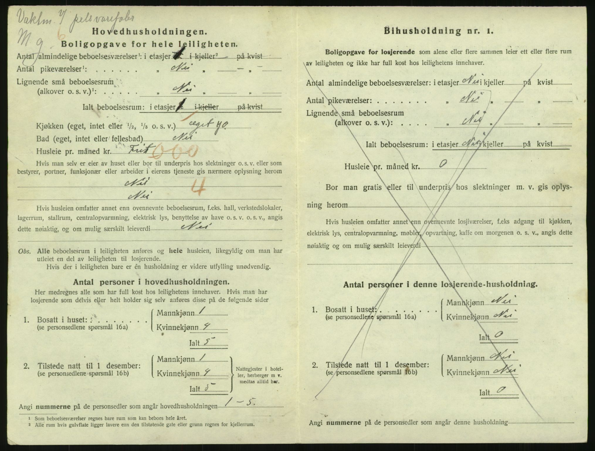 SAO, 1920 census for Kristiania, 1920, p. 52351