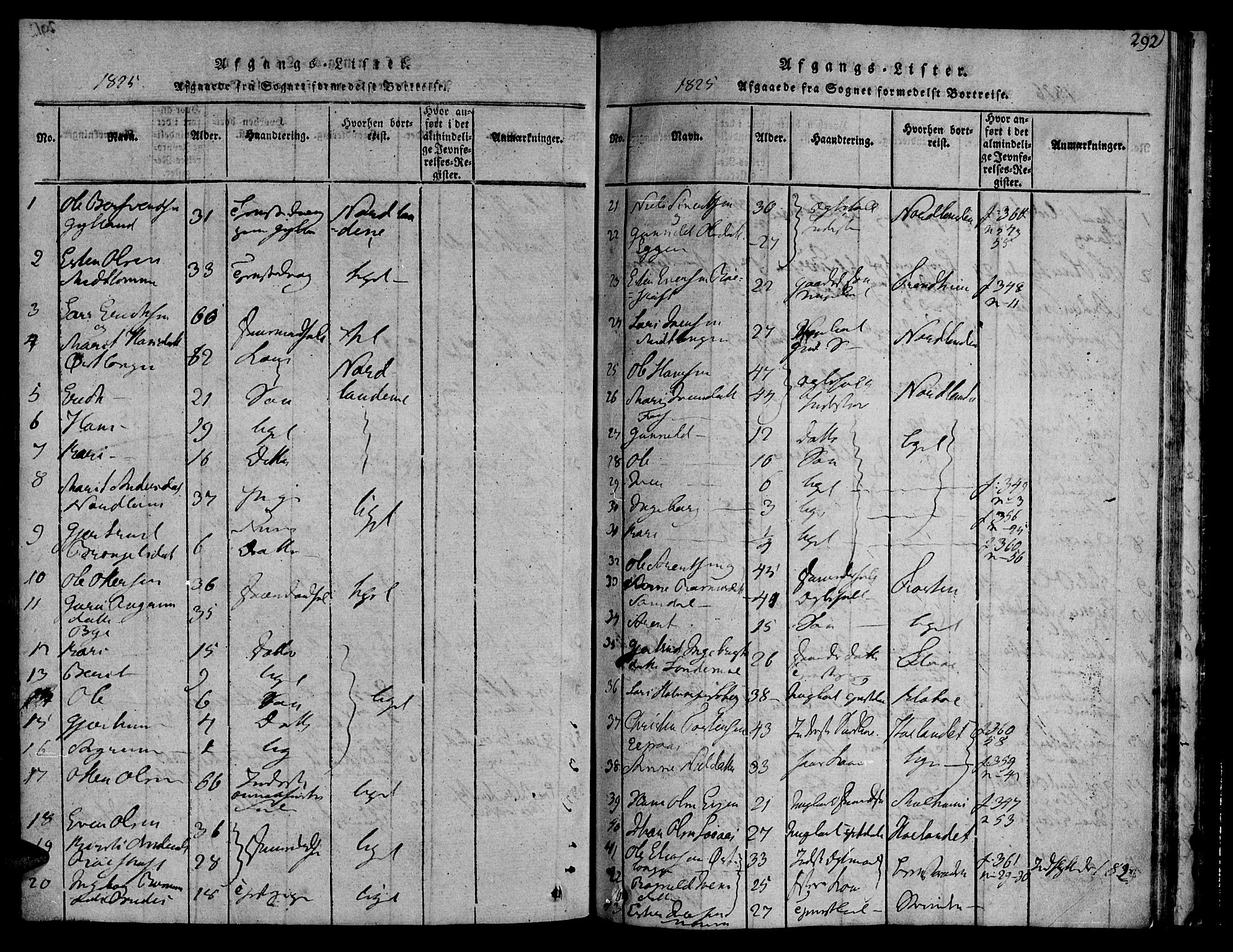 Ministerialprotokoller, klokkerbøker og fødselsregistre - Sør-Trøndelag, SAT/A-1456/692/L1102: Parish register (official) no. 692A02, 1816-1842, p. 292