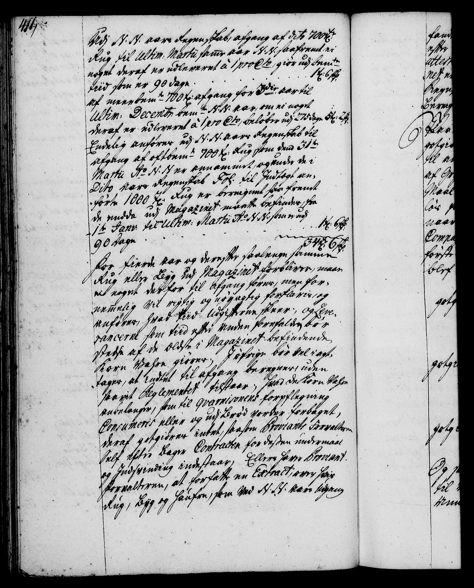Rentekammeret, Kammerkanselliet, RA/EA-3111/G/Gg/Ggi/L0002: Norsk instruksjonsprotokoll med register (merket RK 53.35), 1729-1751, p. 411