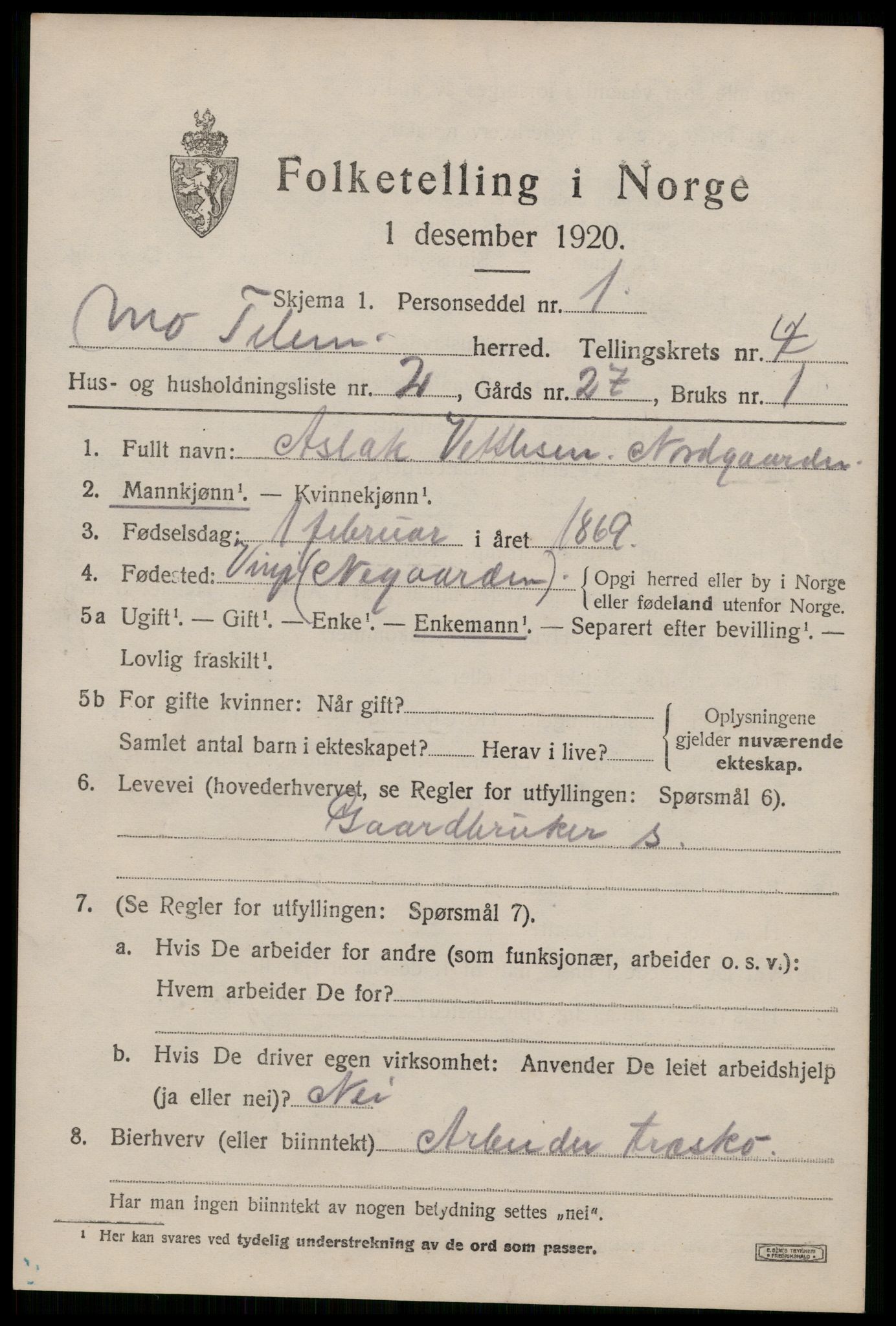 SAKO, 1920 census for Mo, 1920, p. 1658