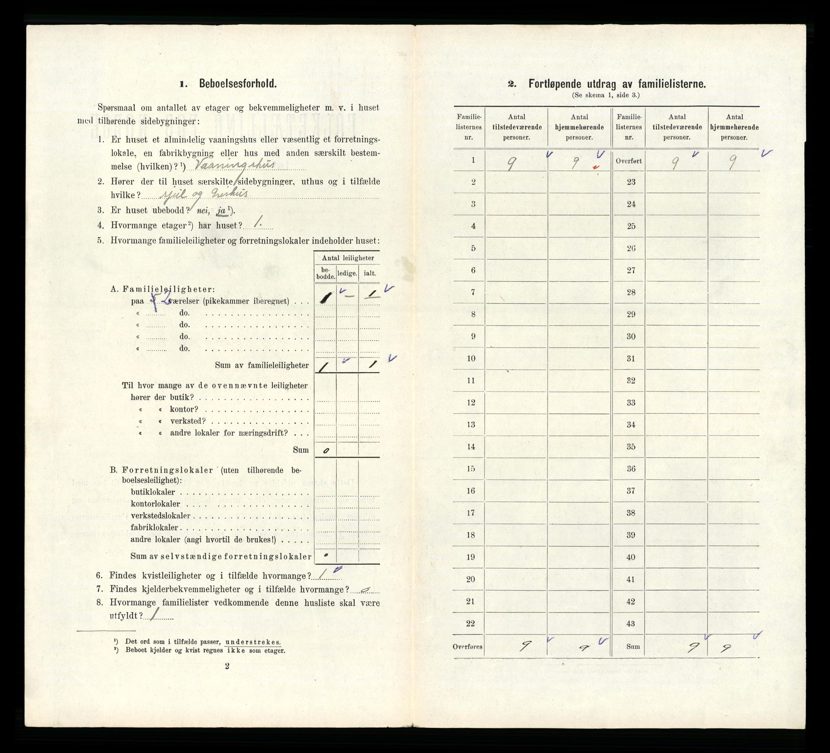 RA, 1910 census for Kragerø, 1910, p. 2699